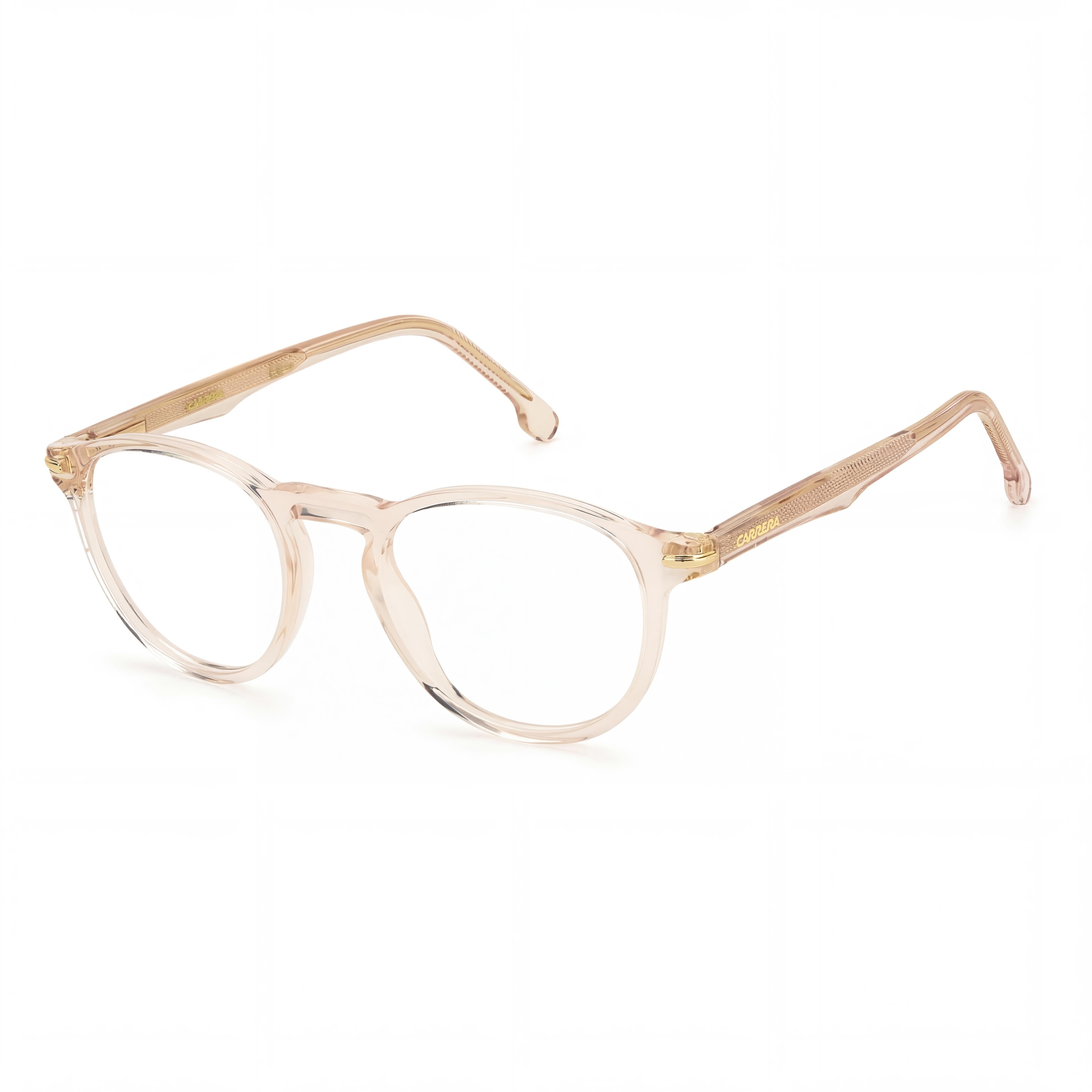 Carrera Modern Unisex Sunglasses: Acetate Brown Frame, Champagne Lenses 49mm, UV 400 Protection, Photo 1