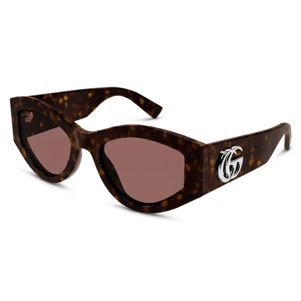 Gucci Modern GG1951S Unisex Recycled Sunglasses with Black Frame and Black Lenses, Bridge 18mm, Temple 145mm