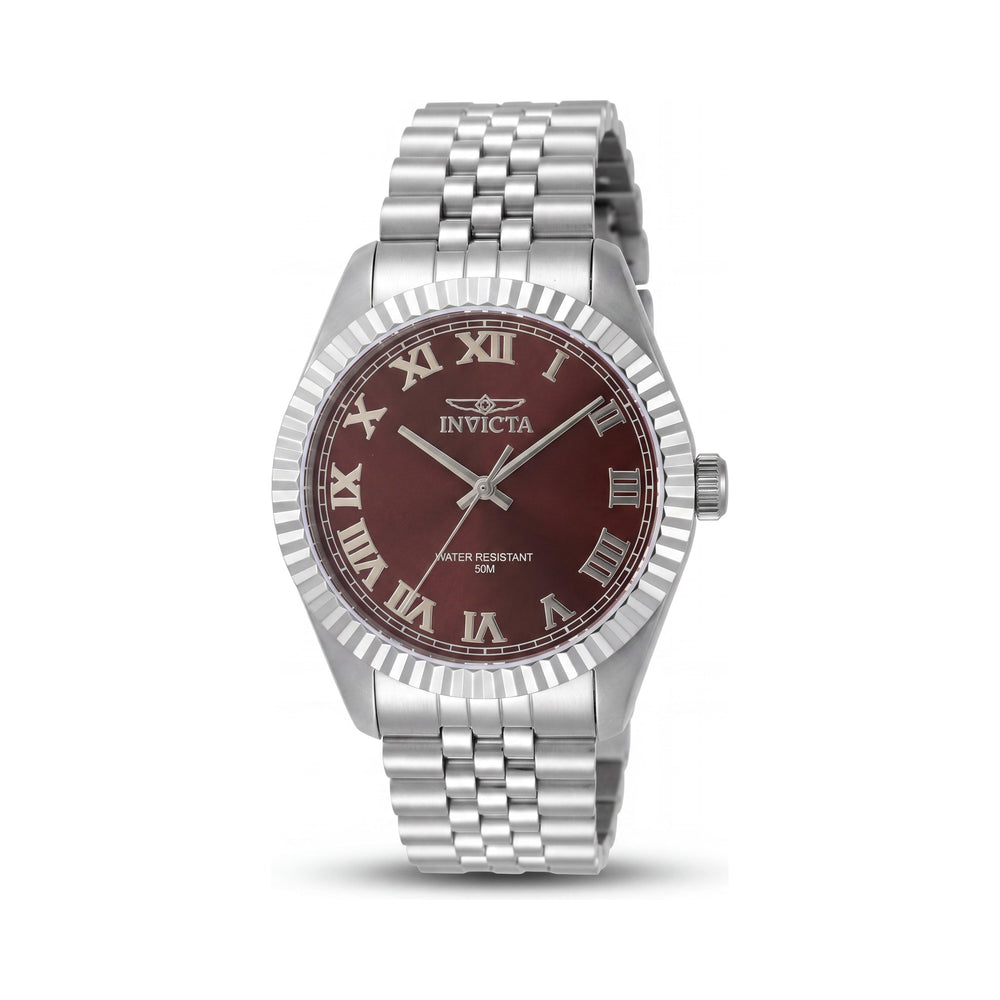 Reloj unisex Invicta Specialty 47400 de acero inoxidable con esfera de cobre y movimiento de cuarzo de 43 mm.