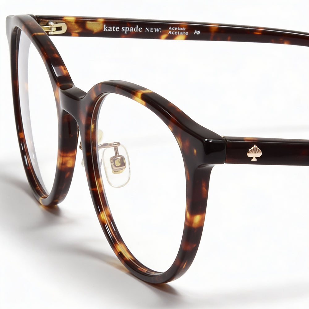 Gafas Kate Spade New York con montura de acetato para mujer y lentes de plástico transparente, talla 50-19-140