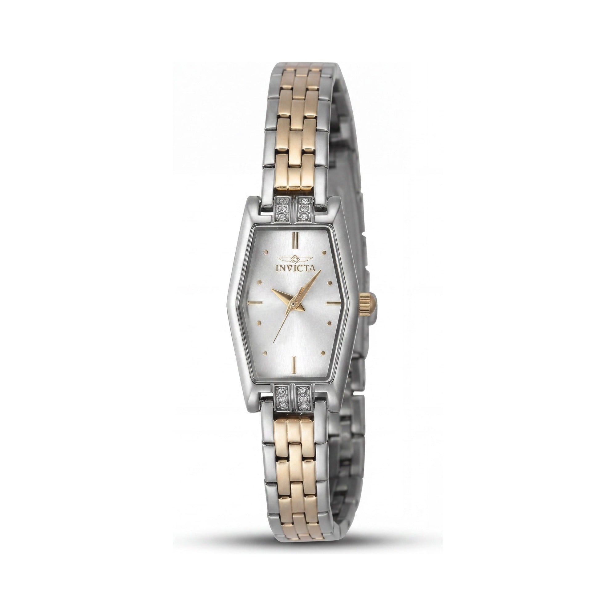 Invicta 48133 Angel Classic Women's 20mm Gold-Tone Steel Silver Dial Quartz Watch, Photo 1