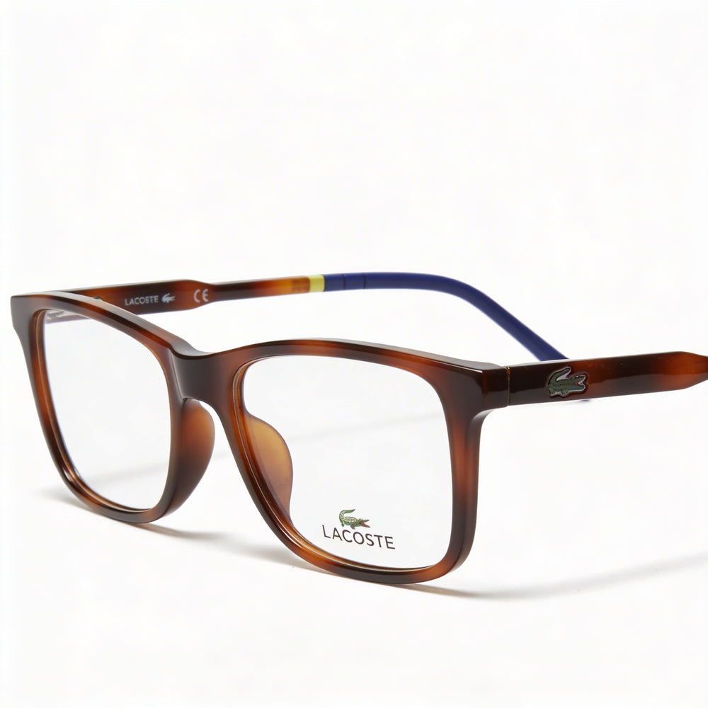 Lacoste Casual Style L3647 Unisex Eyeglasses featuring Injected Plastic Frame in Havana, 50mm Lens Width