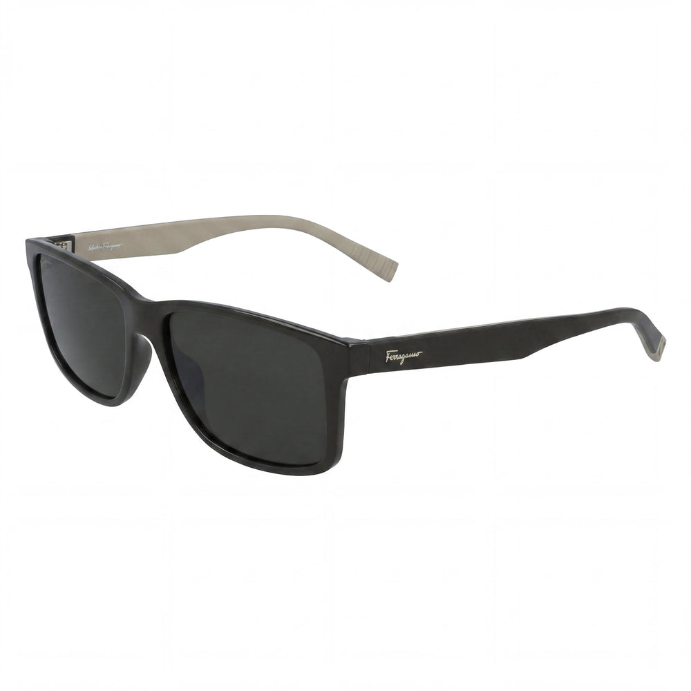 Ferragamo SF938S Unisex Plastic Sunglasses Dark Green Beige 57mm