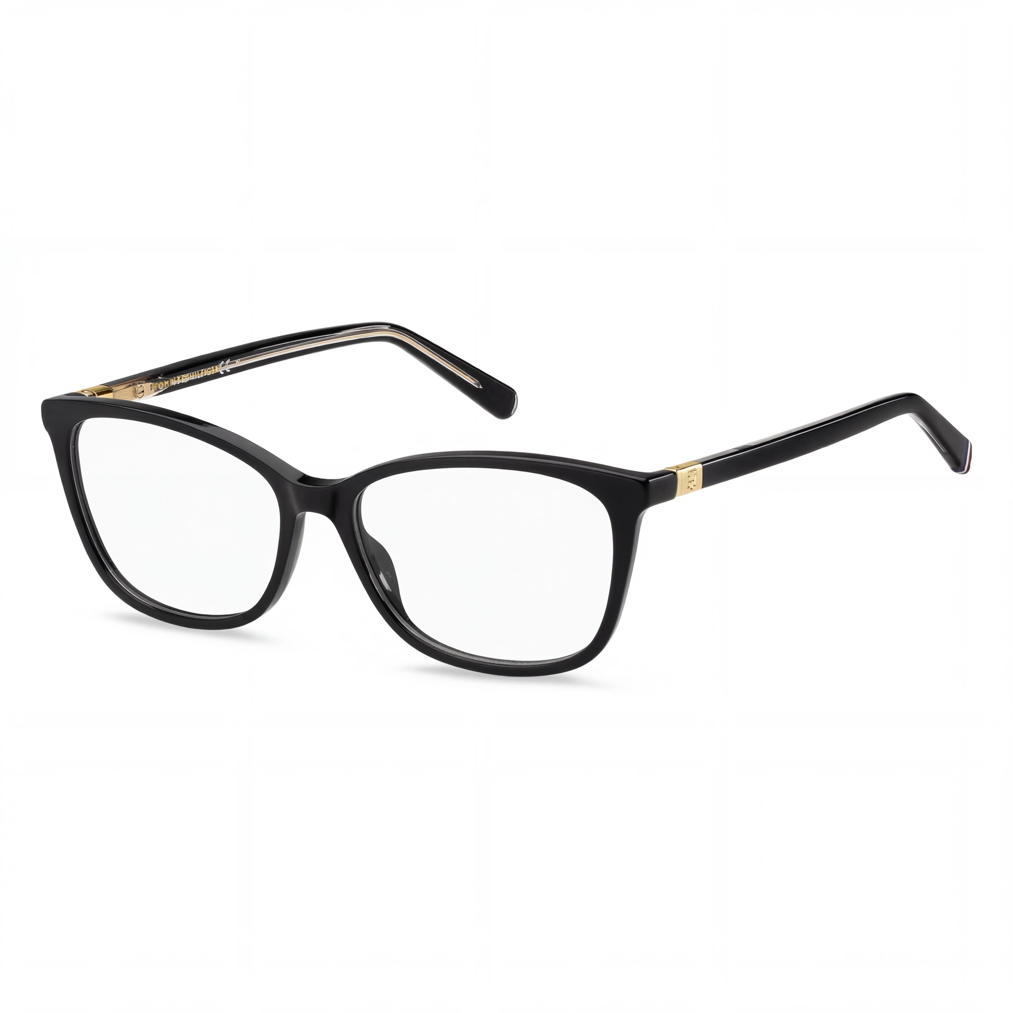 Gafas Tommy Hilfiger TH 1965 rectangulares/cuadradas de plástico negro de 54 mm para mujer, Photo 1