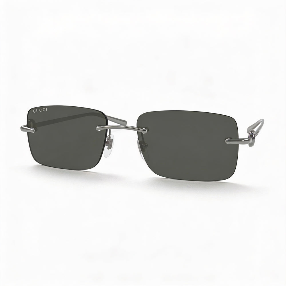 Gucci Casual Women's Ruthenium Grey Acetate Frame Sunglasses with 55mm Lens, 18mm Bridge, 140mm Temple