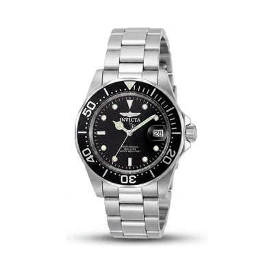 Invicta Watch 9311 Pro Diver Unisex Stainless Steel Chronograph Black Dial Swiss Quartz Mineral Crystal 200M Water Resistant