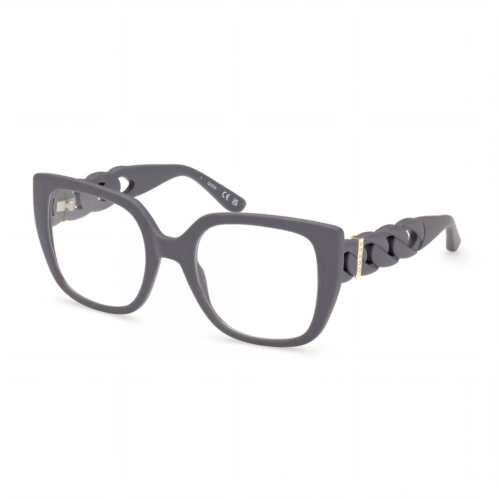 GUESS Gu50118 Women's Matte Grey Eyeglasses with 52mm Lens Width, 21mm Bridge Width, and 135mm Temple Length