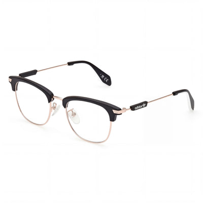 Monturas ópticas Adidas Originals Casual para hombre, de metal negro, con lentes graduadas (ancho de lente de 49 mm)