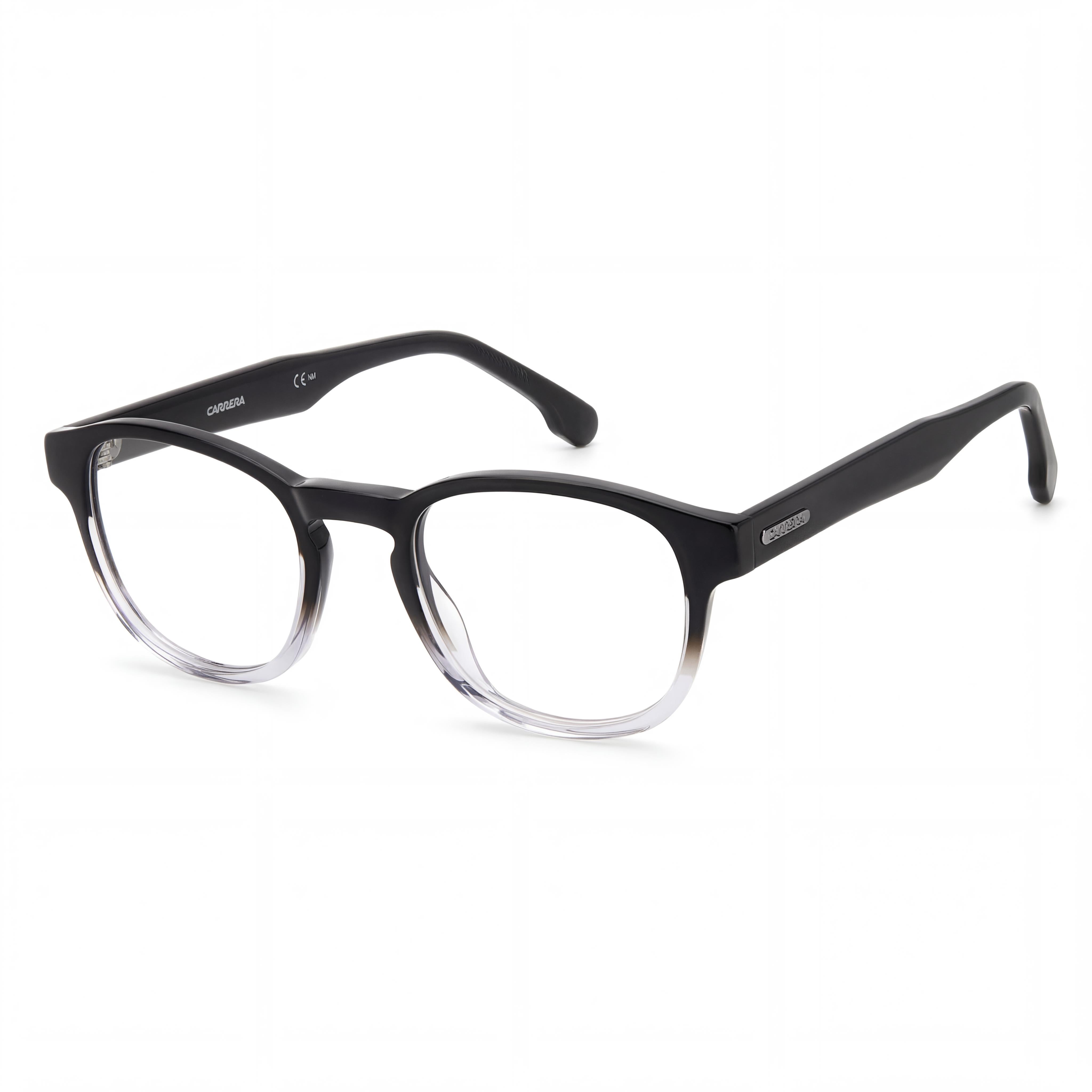 Gafas Carrera Modern para hombre, montura de acetato negro y gris con lentes de policarbonato (49 mm de ancho), Photo 1