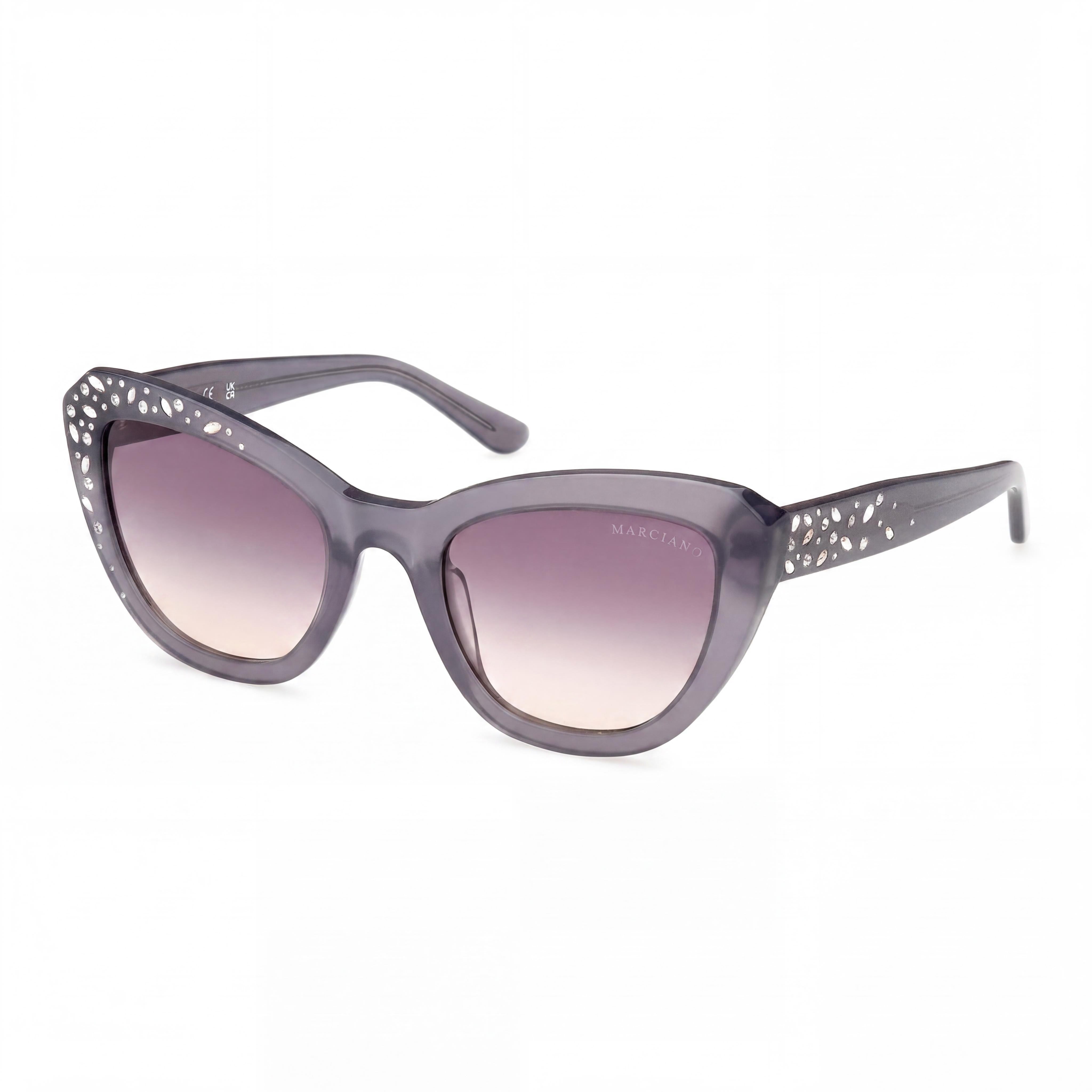 GUESS by Marciano Gm00016 Women's Shiny Grey Plastic Frame Non-Polarized Eyewear 53-22-140, Photo 1