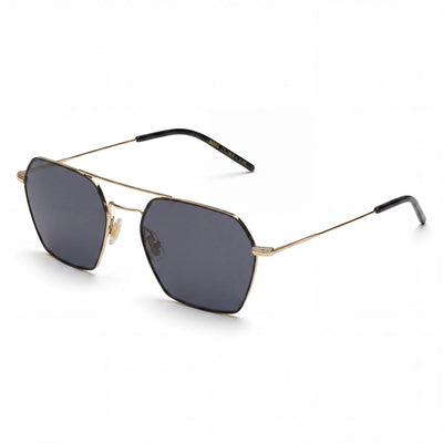 Hugo Boss Casual Women's Gold Black Stainless Steel Frame UV Protected Sunglasses with Stainless Steel Lenses 54mm