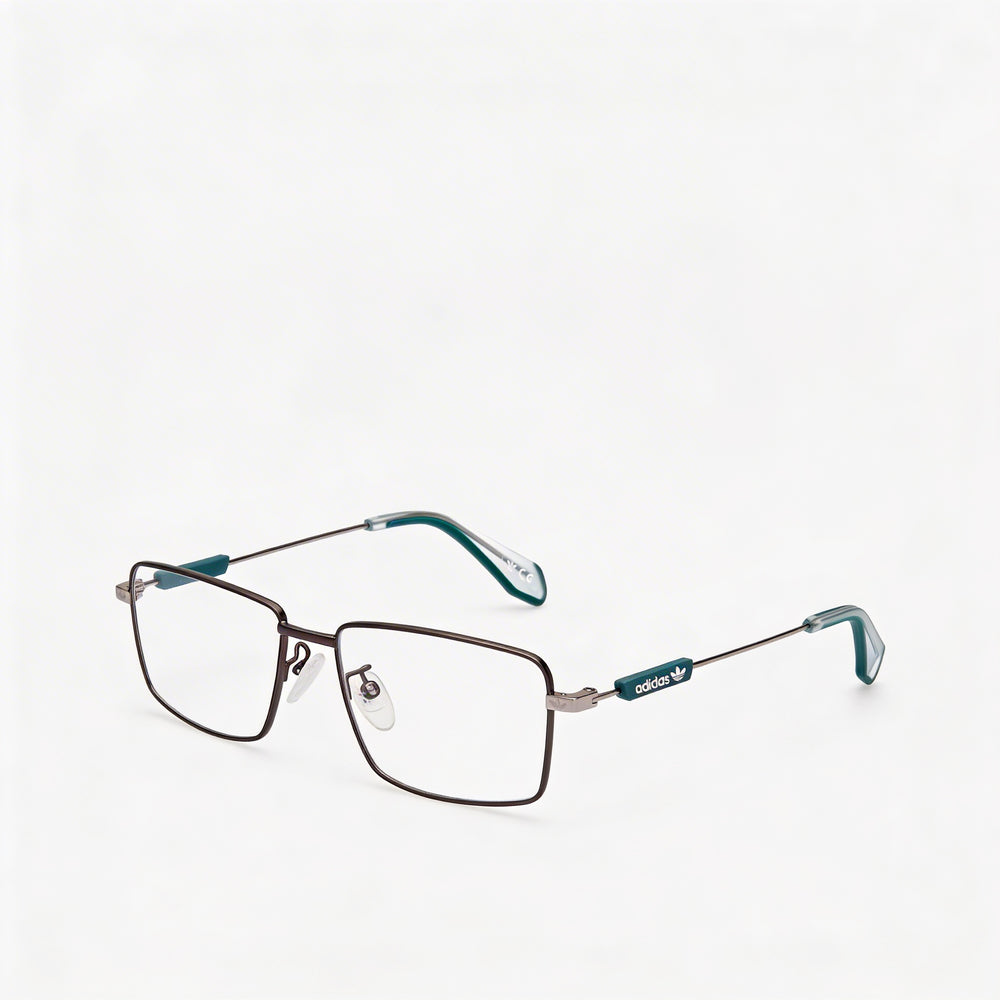 Monturas de gafas Adidas Casual para hombre, metal rutenio oscuro mate, 54 mm