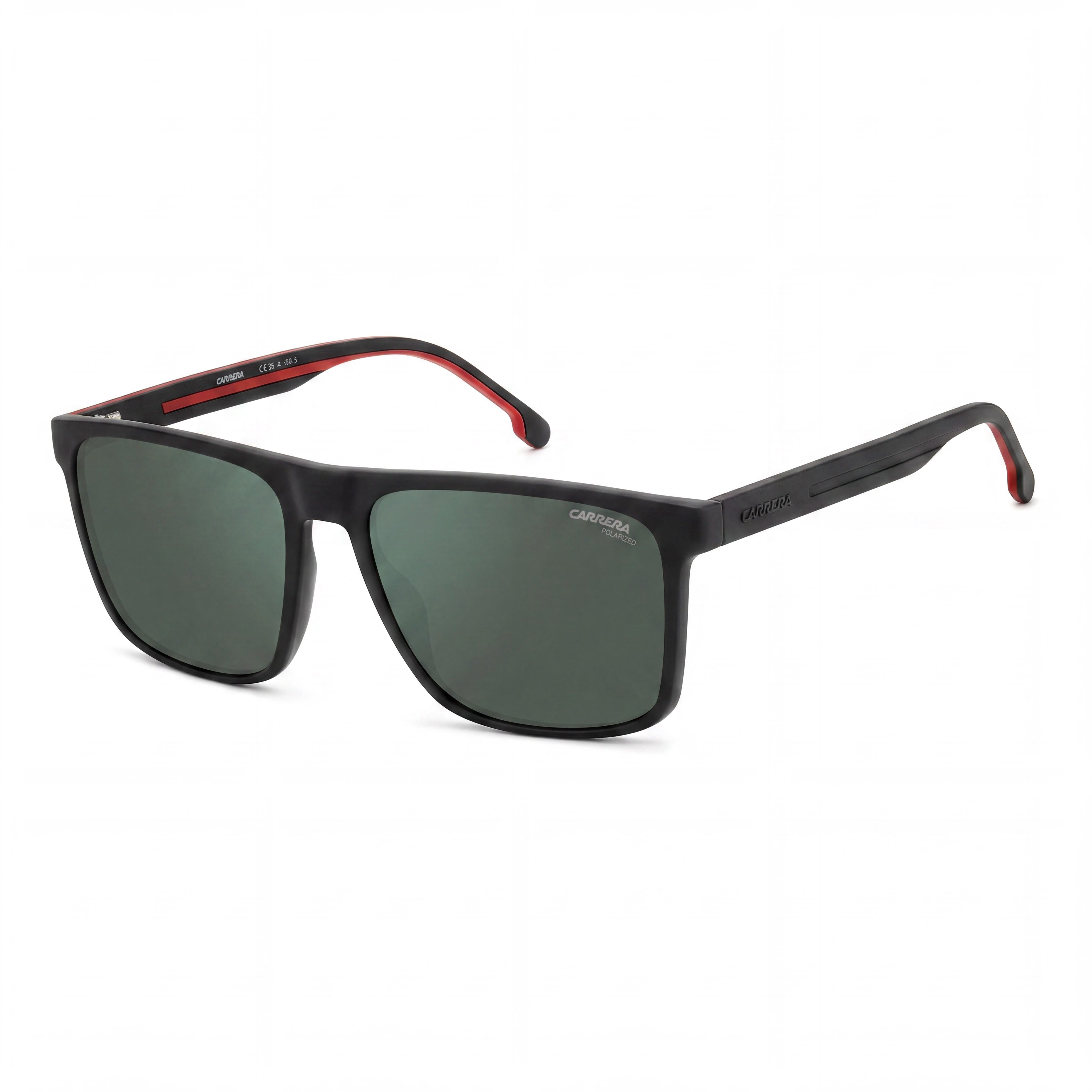 Carrera Contemporary 8064/S Men's Polarized Plastic Sunglasses Black Red 57mm, Photo 1