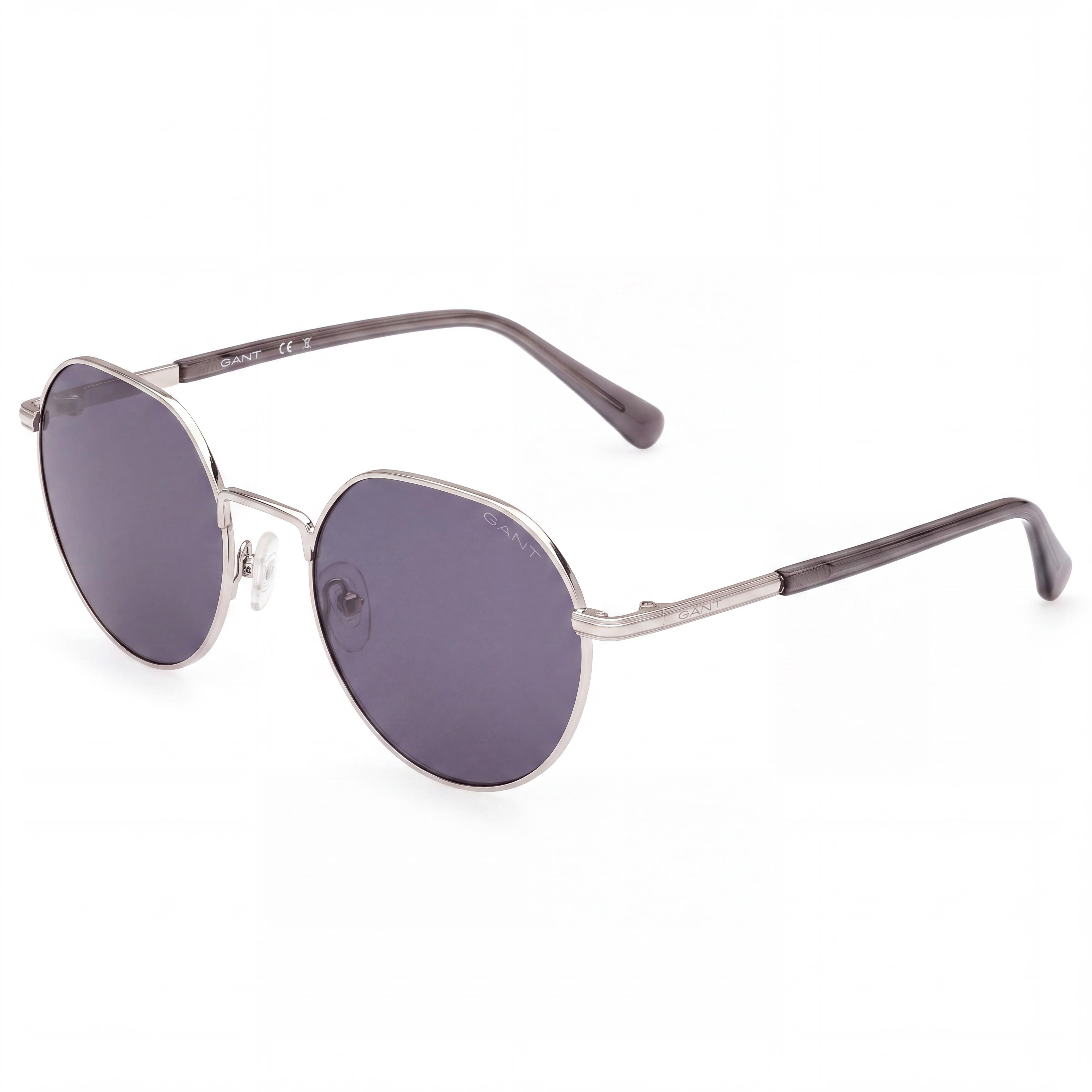GANT Women's GA7233 Metal Frame Polycarbonate Lens UV Protective Sunglasses in Shiny Palladium 53mm Lens, Photo 1