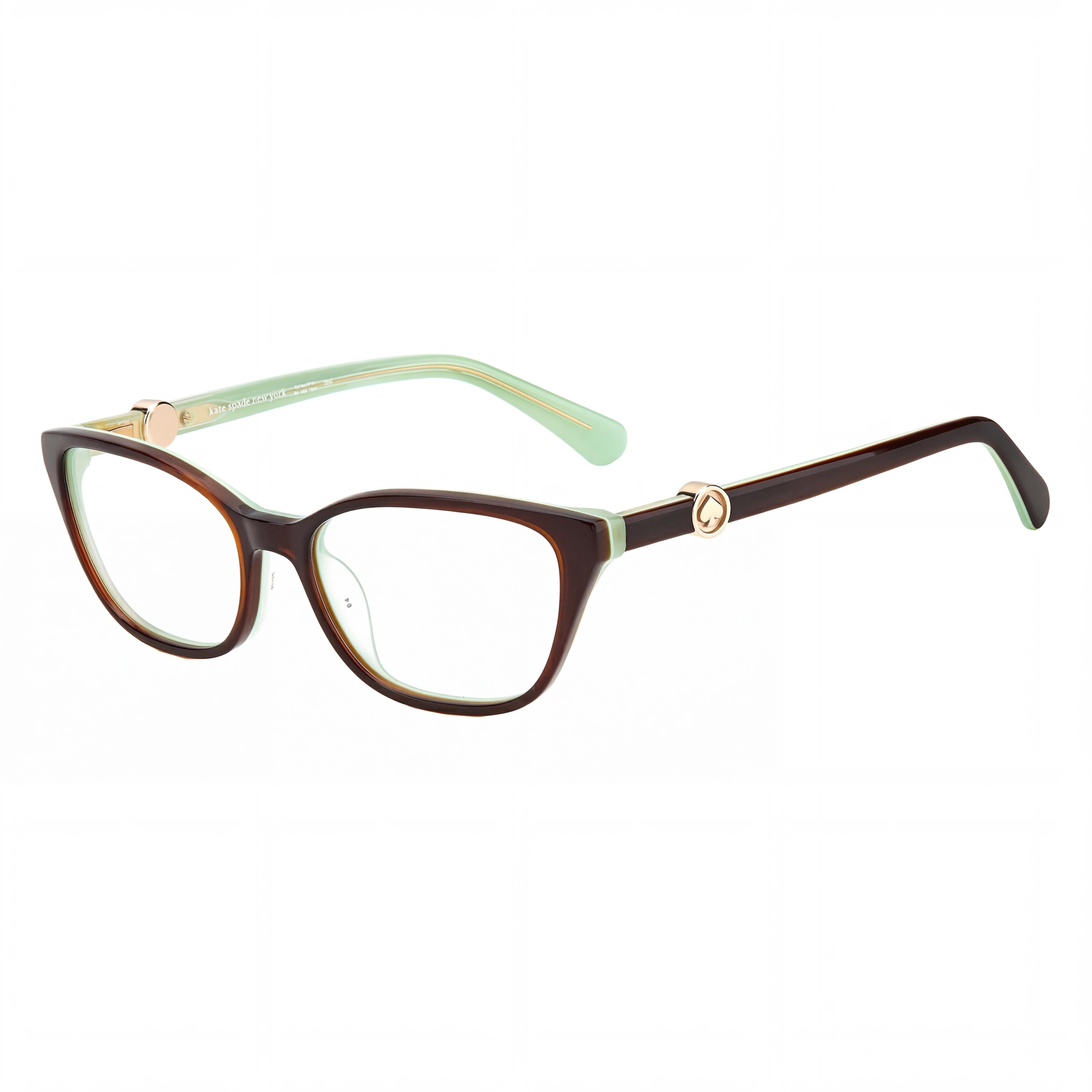 kate spade new york Women's Emmalee Eyewear featuring a Brown Plastic Frame, 51mm Lens Width, Photo 1