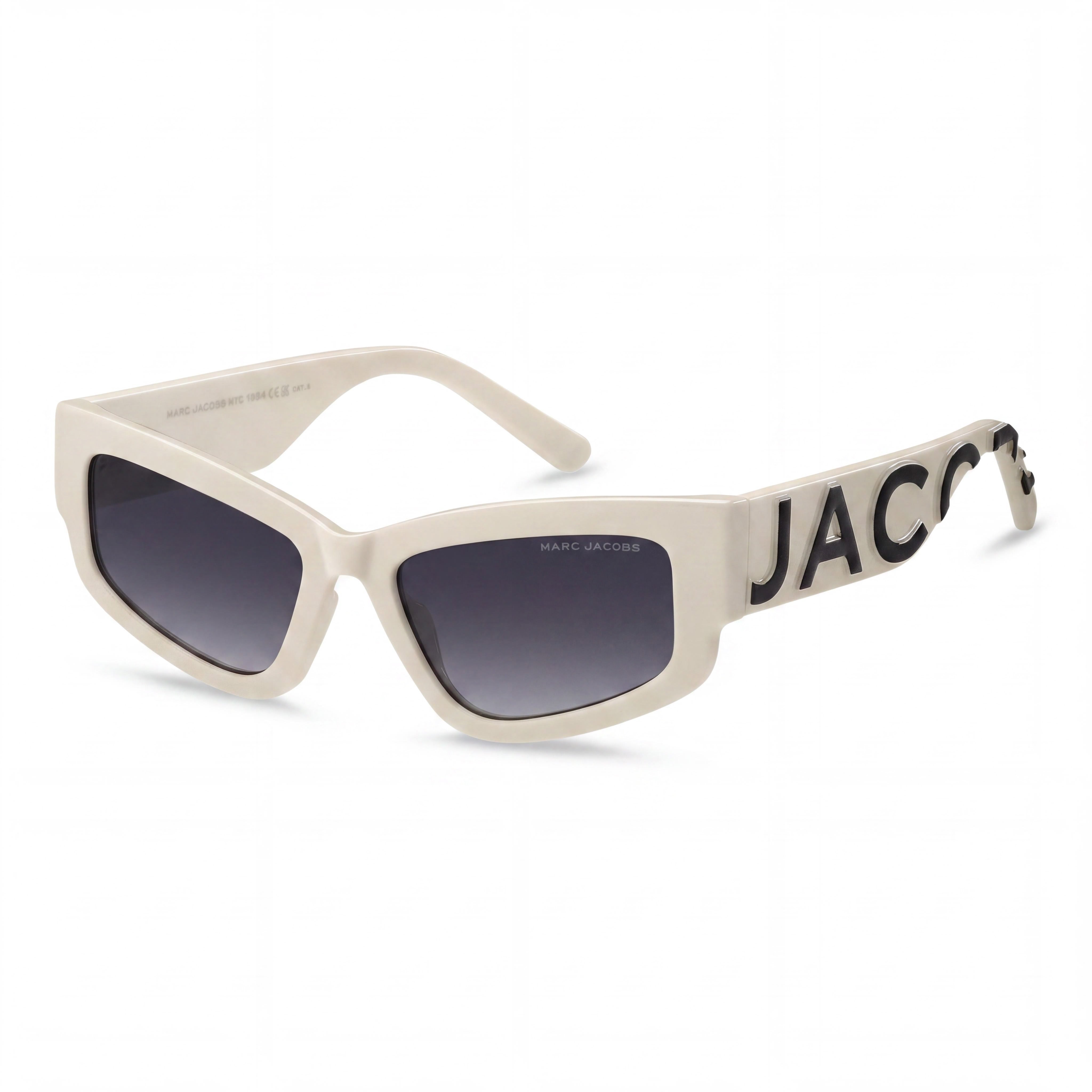 Marc Jacobs Casual Men's Beige Black Polyamide Non-Polarized Polycarbonate Dark Grey Shaded Sunglasses 55-19-145mm, Photo 1