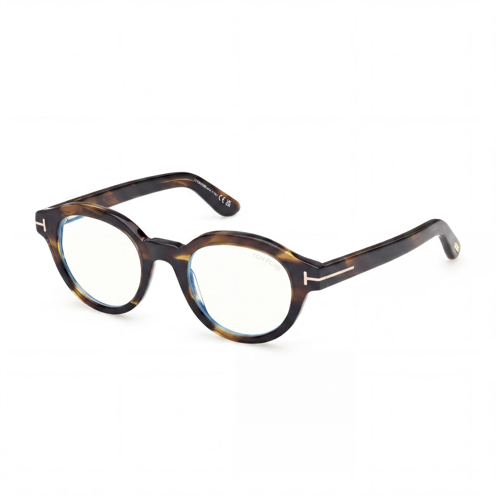 Gafas de sol Marcolin Classic unisex con montura de plástico azul Habana de color y lentes negras sin polarizar de 49 mm