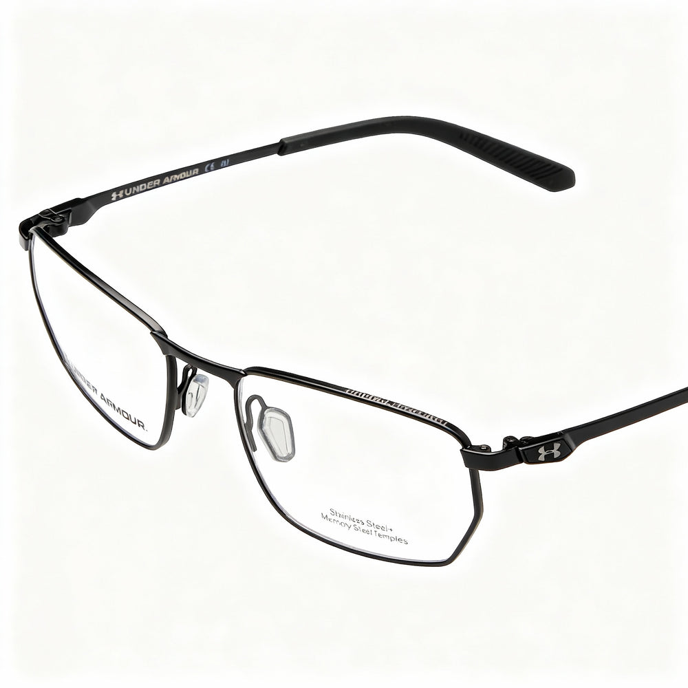 Under Armour UA 5046/G Men's Stainless Steel Optical Frames in Matt Black, 55mm Lens Width