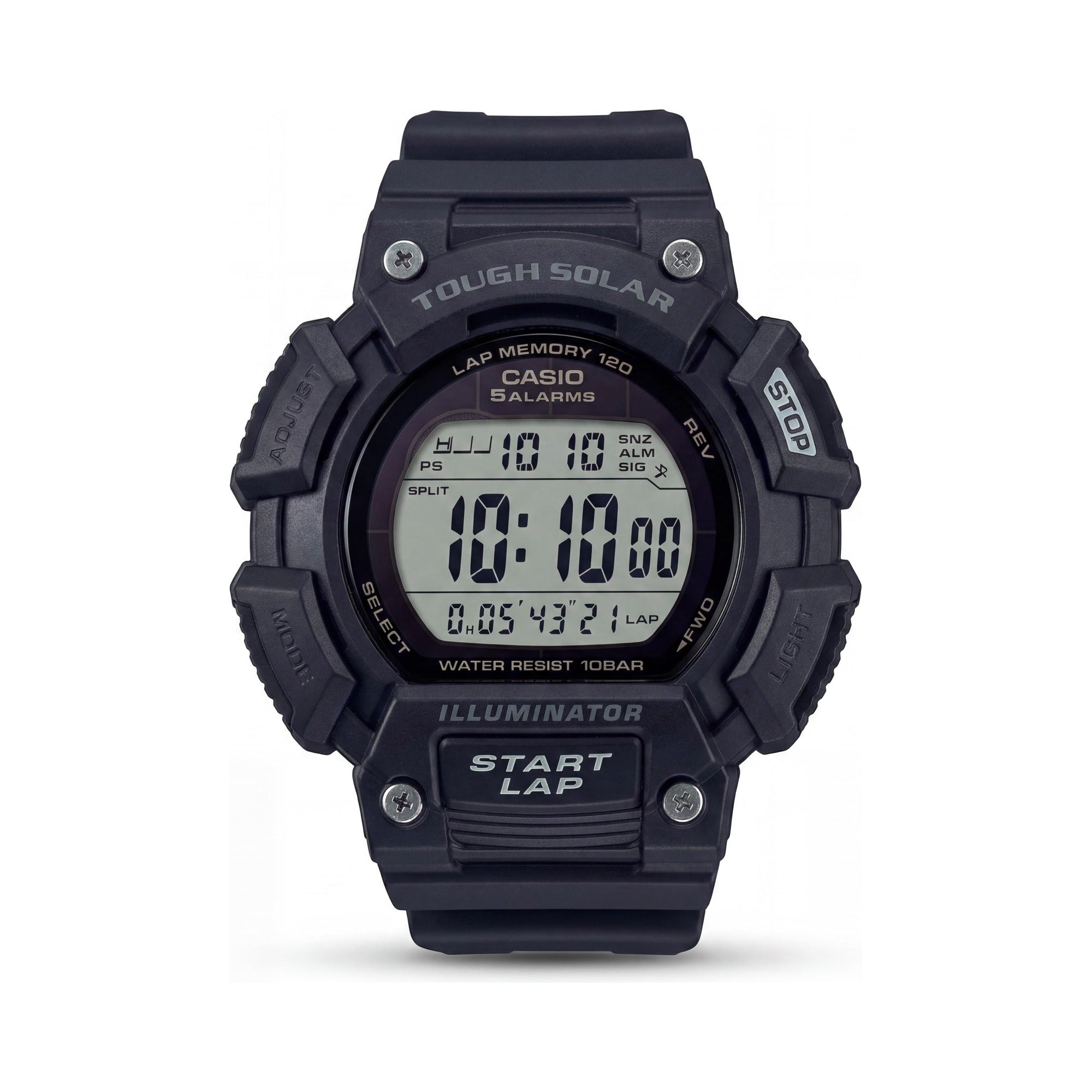 Reloj solar Casio STLS-110H-1B2 negro para hombre, 53 mm, Photo 1