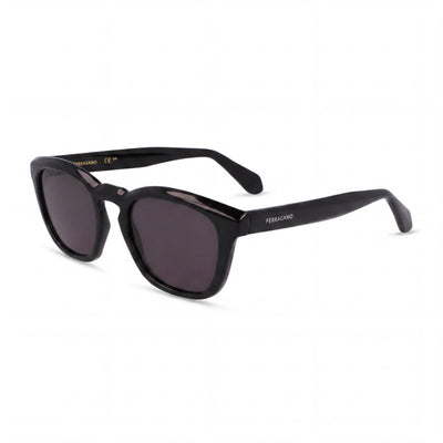Ferragamo Sf2040se Unisex Eyewear with Black Titanium Frame, featuring Black UV 400 Lenses. Size 50-21-145