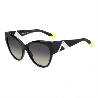 M Missoni Casual Men's Black Acetate Non-Polarized Sunglasses 57mm