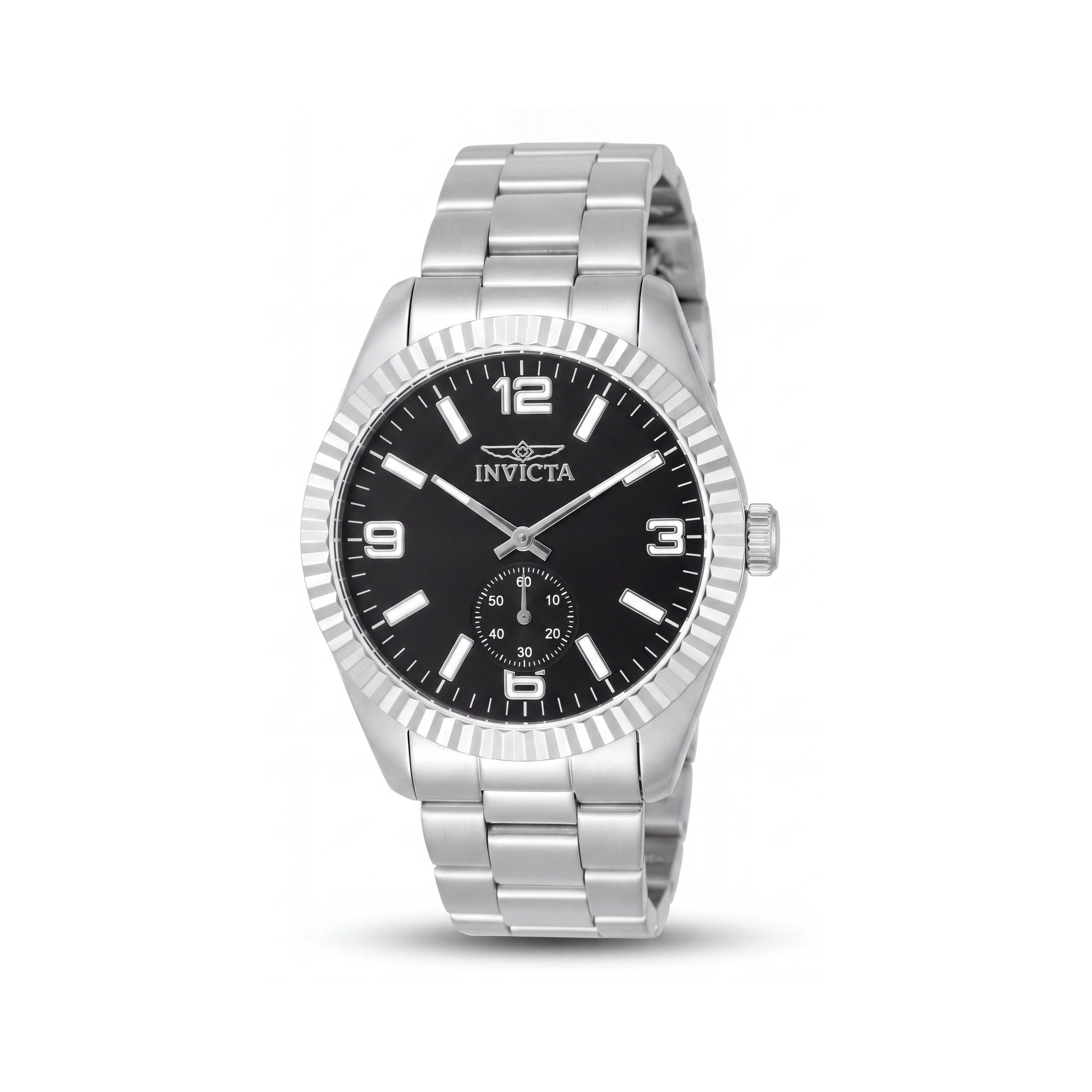 Invicta Specialty 49318 Men's Quartz Stainless Steel Bracelet Watch, Black Dial, 5 ATM Water Resistant, 43mm, Photo 1