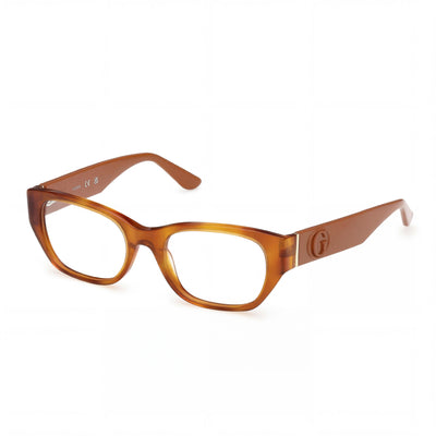 GUESS Gu50304 Women's Eyeglasses featuring Blonde Havana Shiny Light Orange Plastic Frame (50mm Lens)