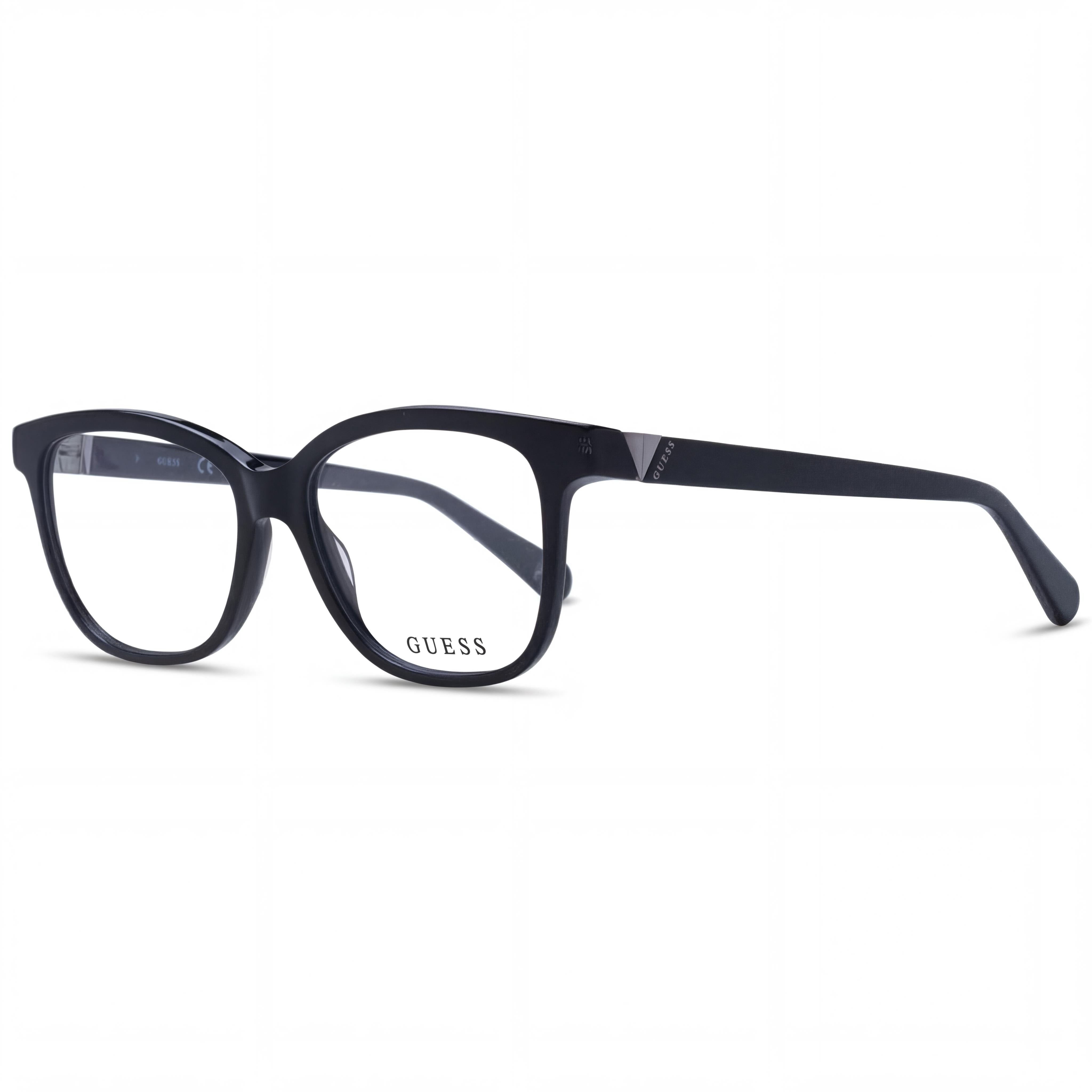 GUESS Classic GU5220 Unisex Square Full-Rim Plastic Eyeglasses Shiny Black (51mm Lens / 15mm Bridge / 140mm Temple), Photo 1