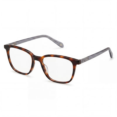 Fossil FOS 7126 Women's Transparent Havana Plastic Frame Non Polycarbonate Lens Sunglasses 52mm