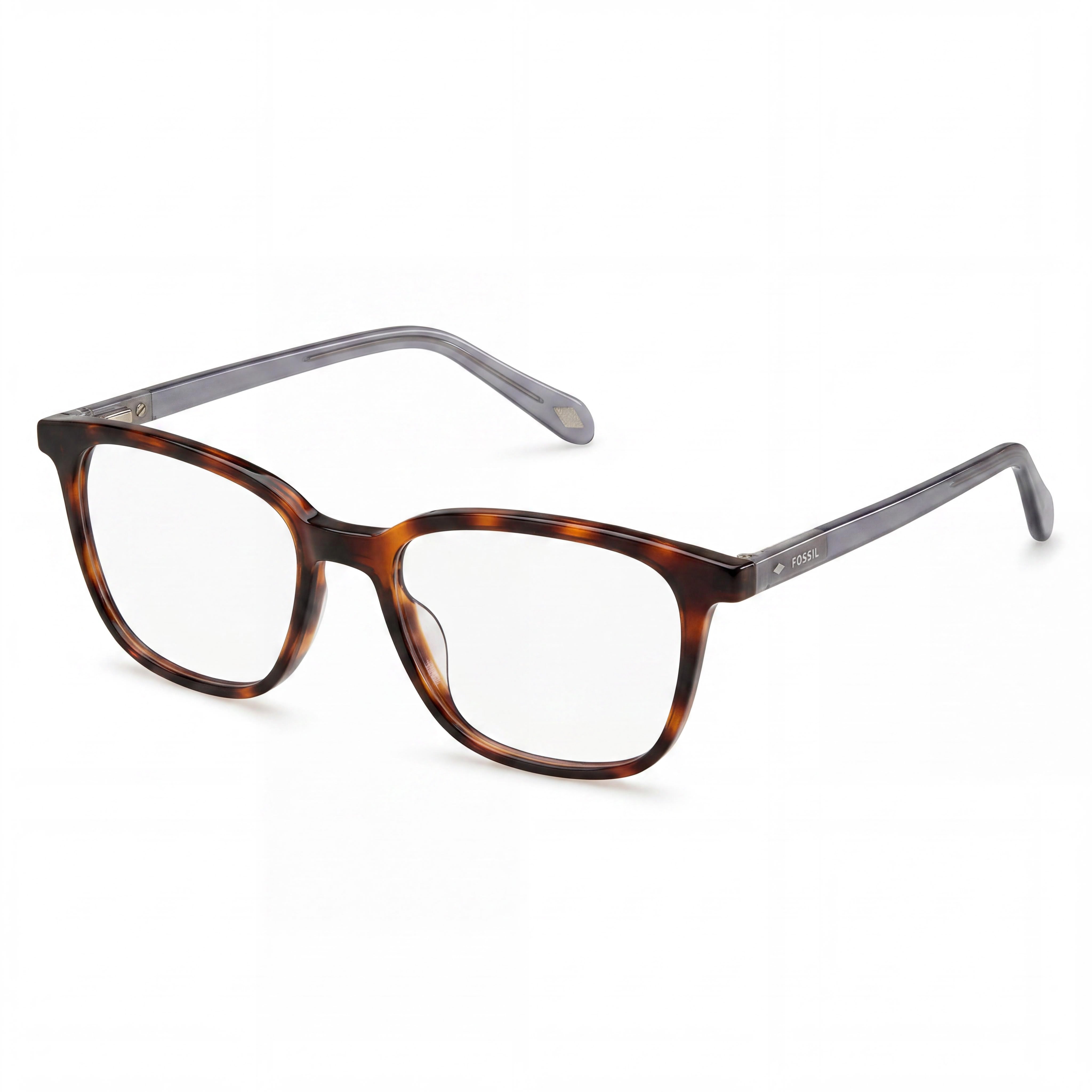 Fossil FOS 7126 Women's Transparent Havana Plastic Frame Non Polycarbonate Lens Sunglasses 52mm, Photo 1
