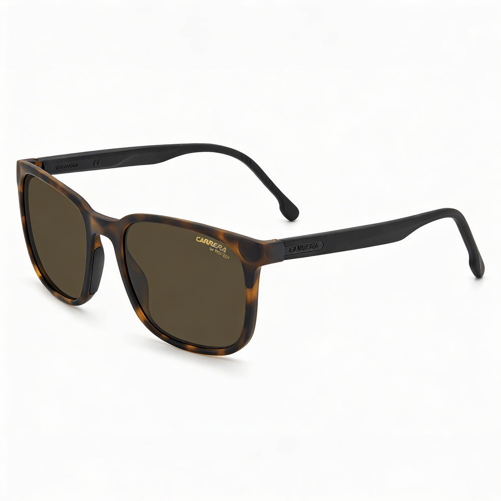 Carrera 8046/S Unisex Eyewear with Polyamide Frame, Matte Havana Color, UV Coating and 54mm Lens Width