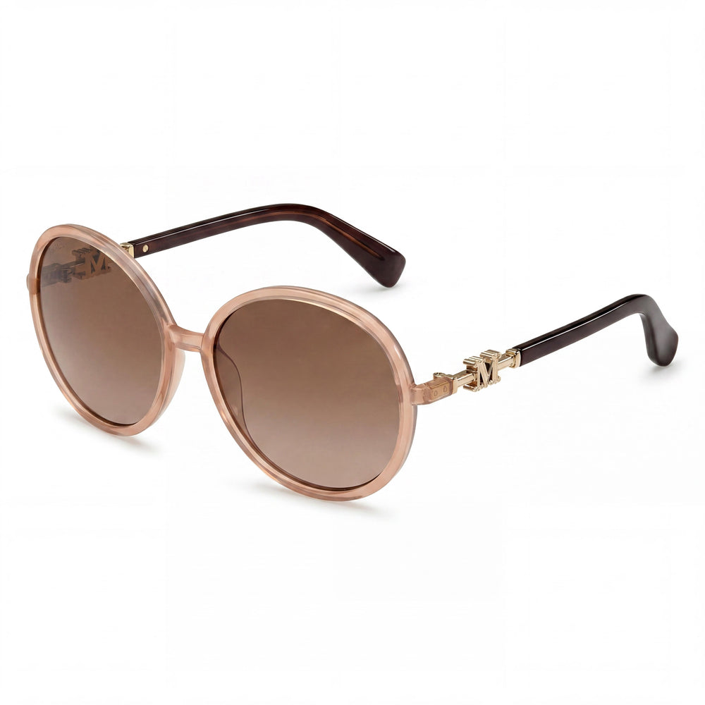 Gafas de sol MaxMara Modern para mujer con montura inyectada beige y lentes degradadas marrones 58-17-140