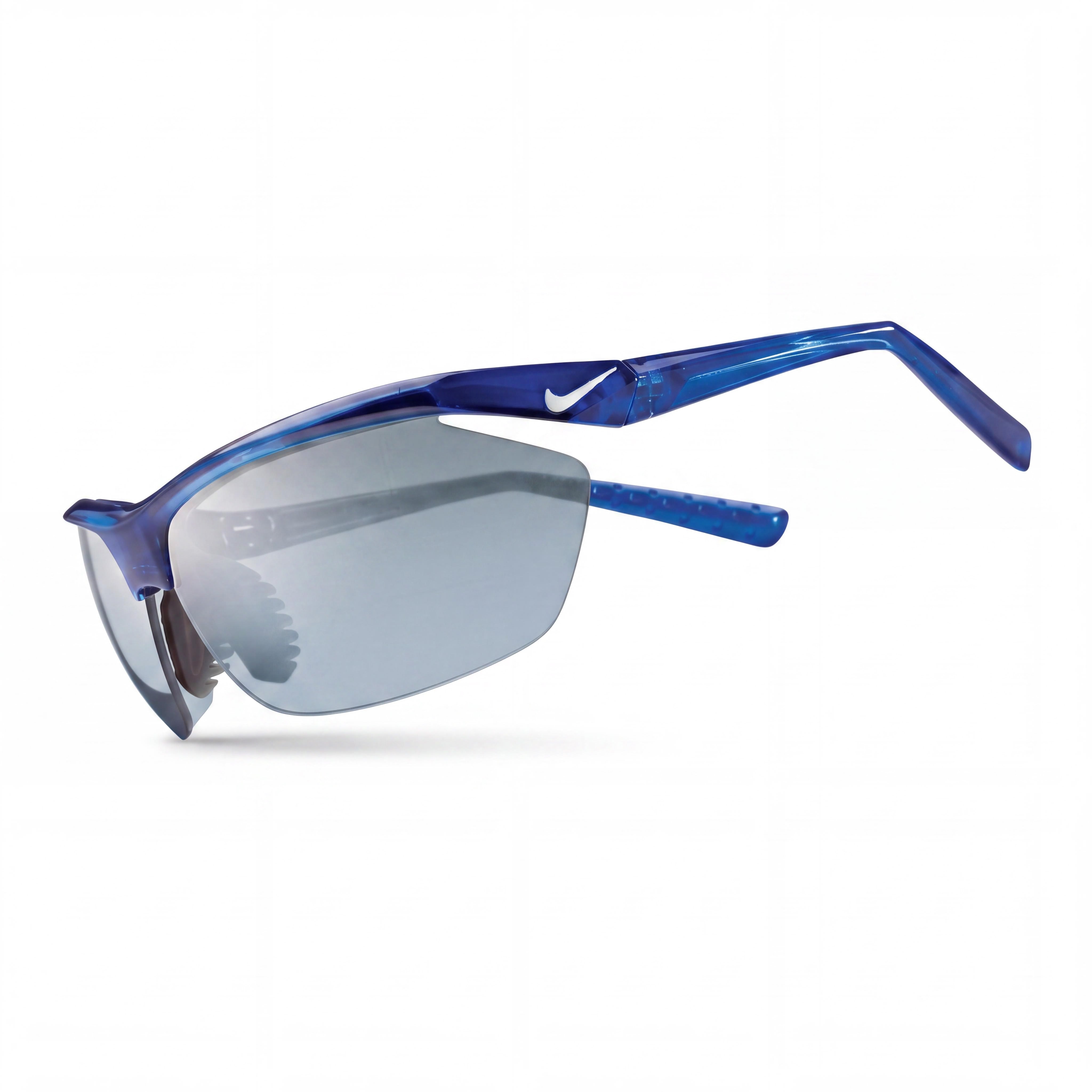 Nike Wayfarers Women's Blue Plastic Frame Nylon Blue Lens Competition UV Protected Sunglasses, Photo 1