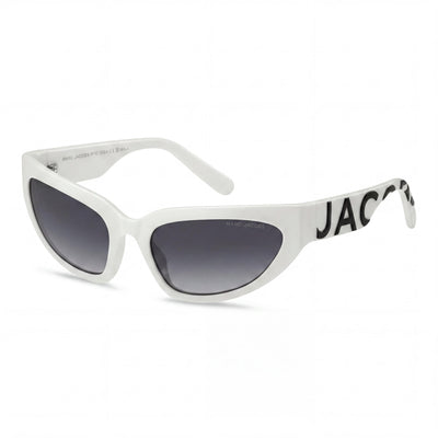 Gafas de sol Marc Jacobs Marc 738/S para mujer, color blanco, negro, gris oscuro, con montura de celulosa no polarizada, 61 mm