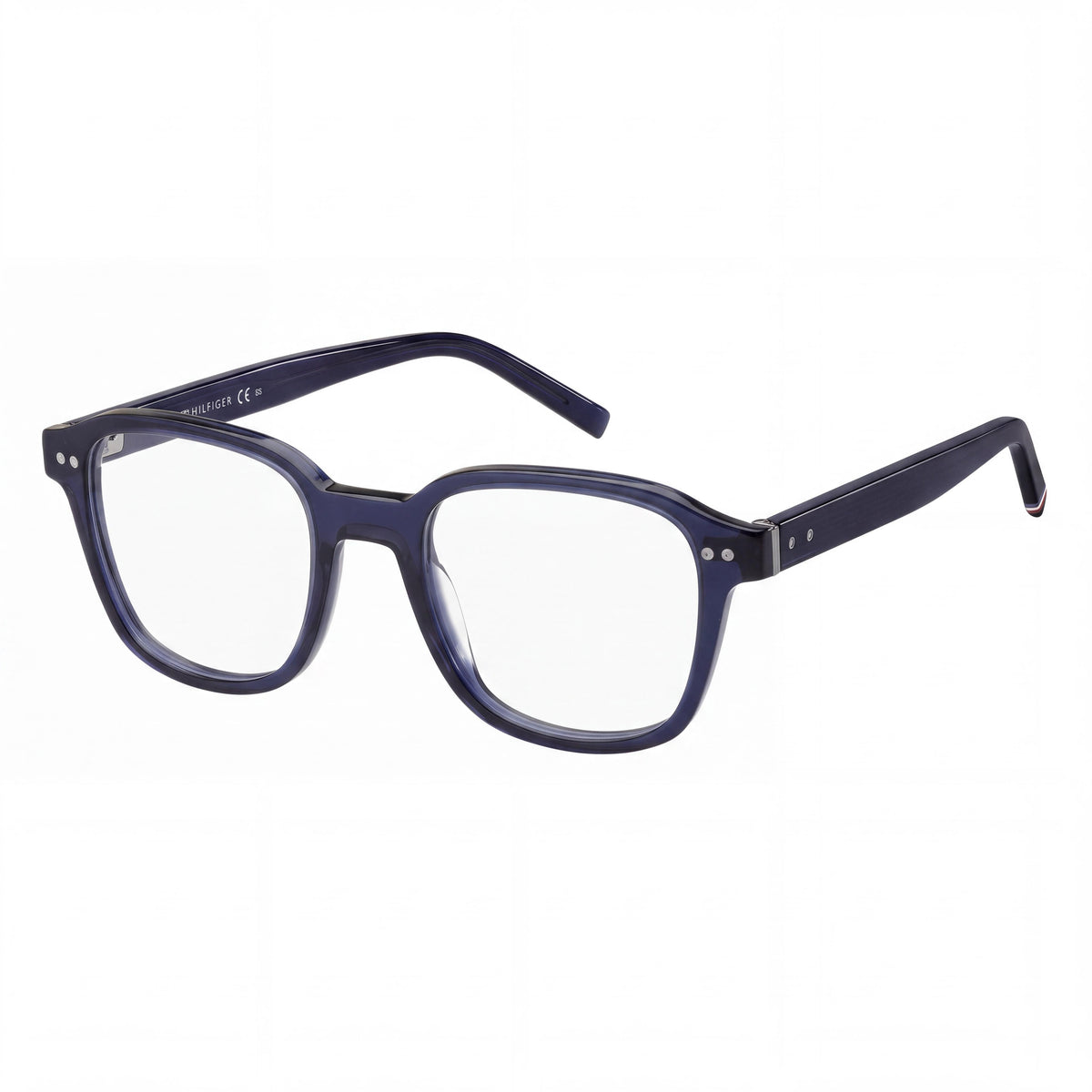 Tommy Hilfiger 1983 Men's Modern Acetate Eyewear Frame, Blue Palladium, 50-21-150, Photo 1