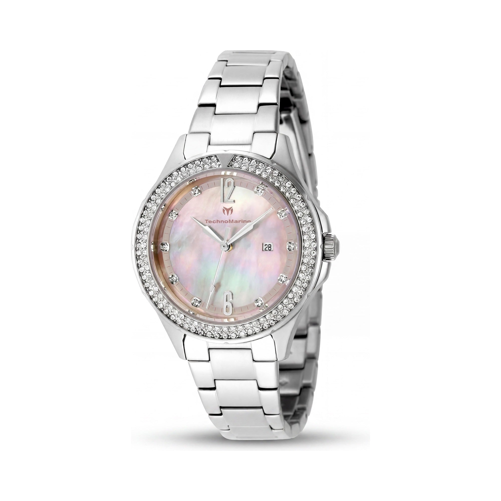 Reloj Technomarine TM-826013 de acero inoxidable plateado para mujer, 33 mm, Photo 1