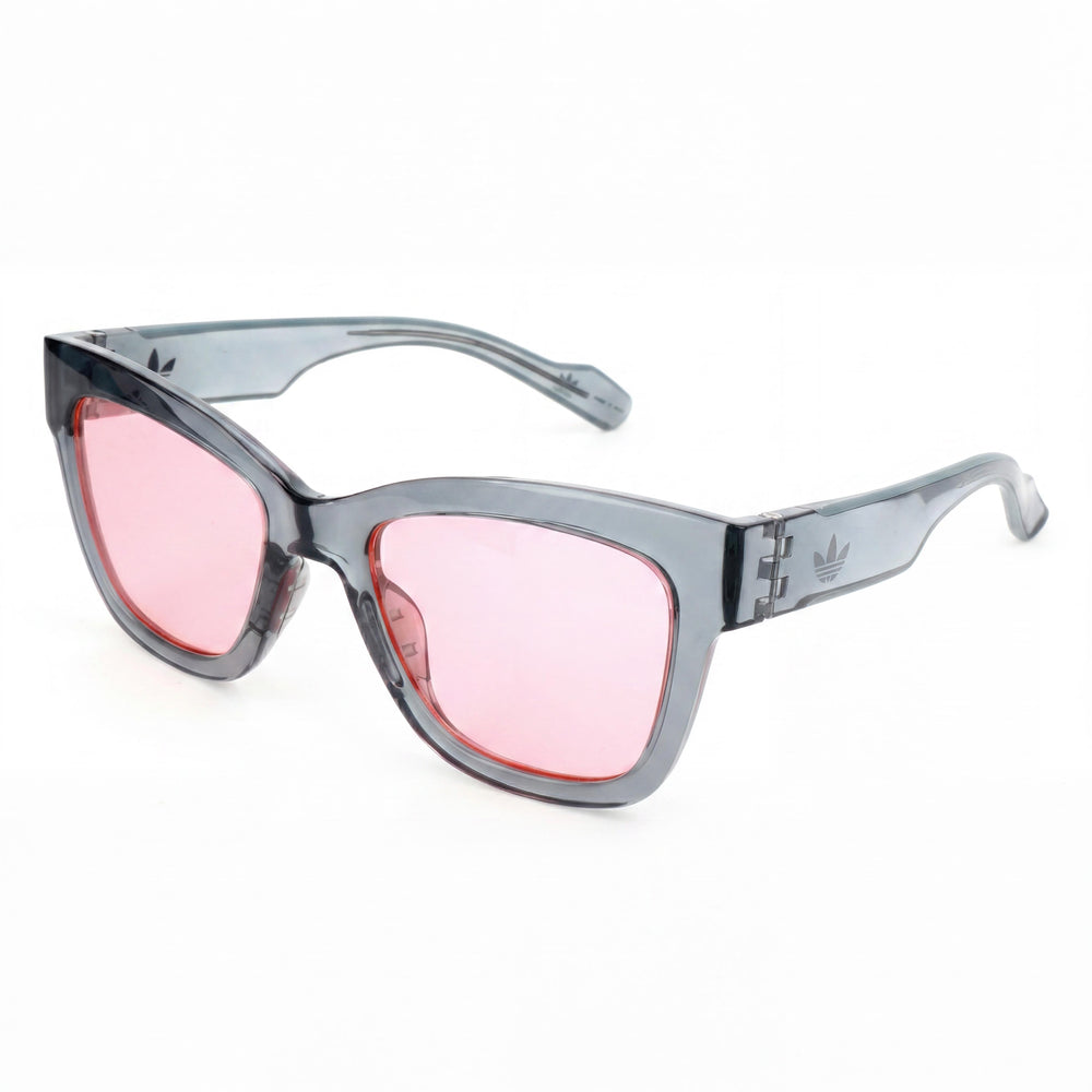 Gafas de sol adidas Classic para mujer, de plástico, en gris degradado y rosa, con protección UV400 y antirreflejos, talla 51-20-140