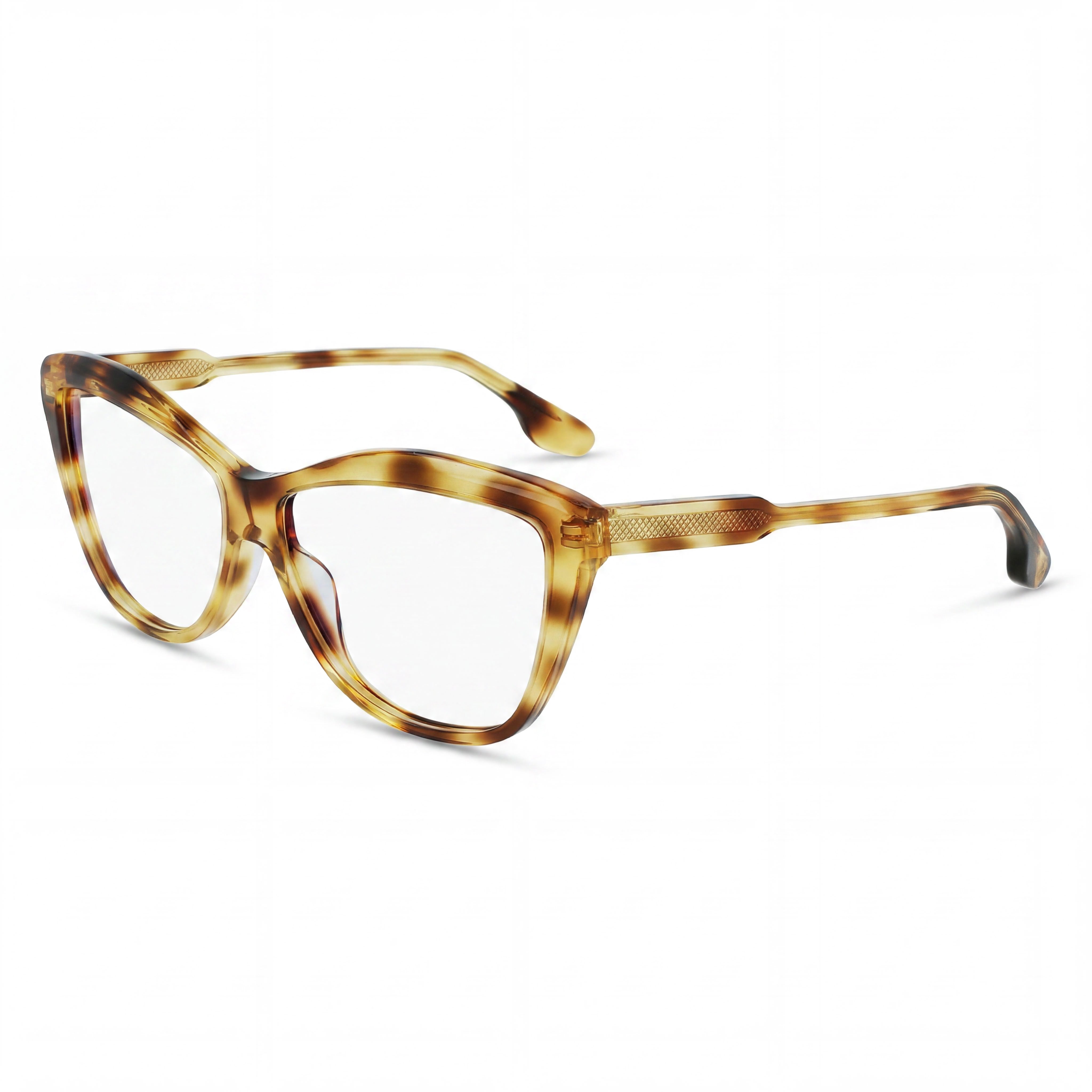 Gafas de sol Victoria Beckham de estilo moderno para hombre: montura de acetato en color Havana rubio con lentes de policarbonato, tamaño 57 mm, Photo 1