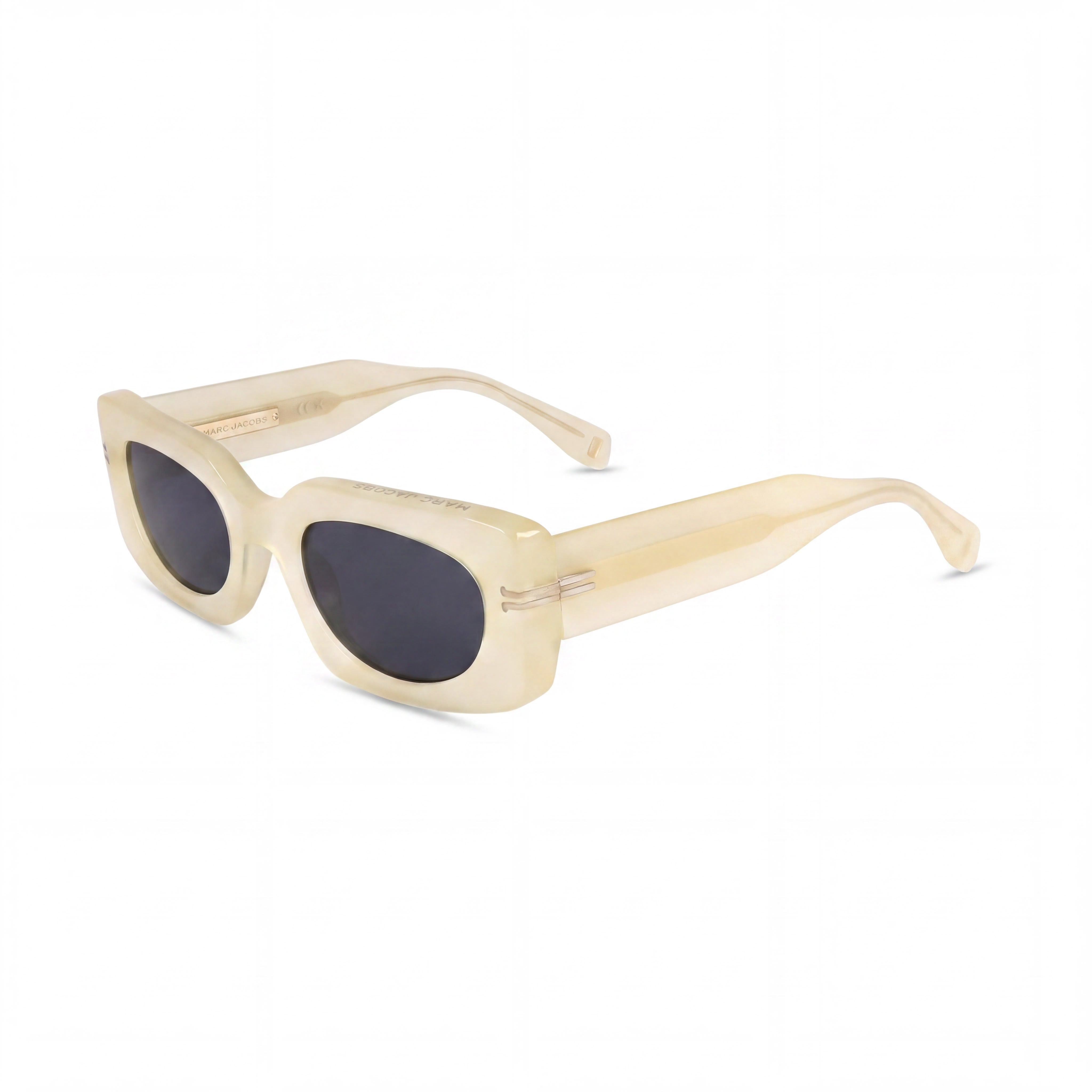 Gafas de sol Marc Jacobs Casual para mujer con montura de acetato amarillo esmerilado y protección UV, lentes amarillas de 50 mm, Photo 1