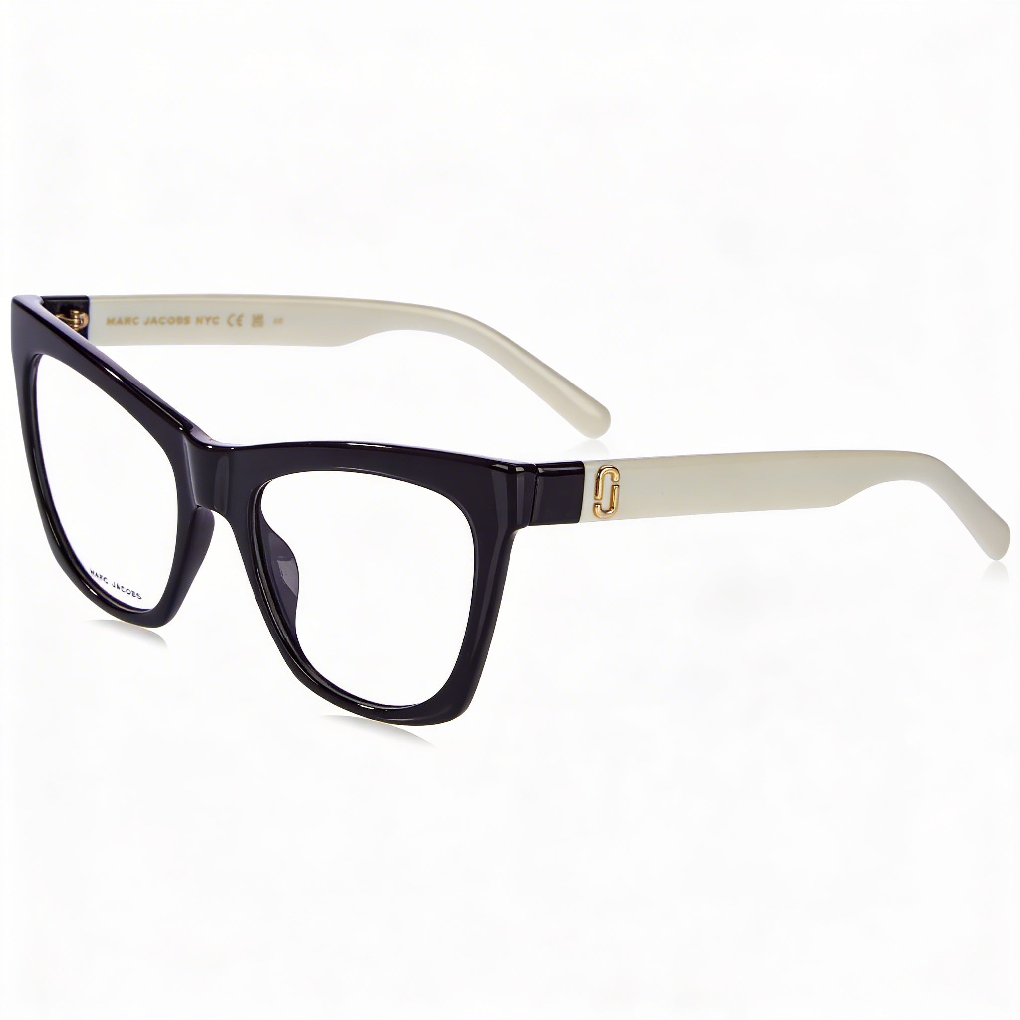 Gafas de sol Marc Jacobs Marc 649 para mujer con montura de celulosa blanca y negra y lentes blancas y negras, tamaño 53 mm, Photo 1