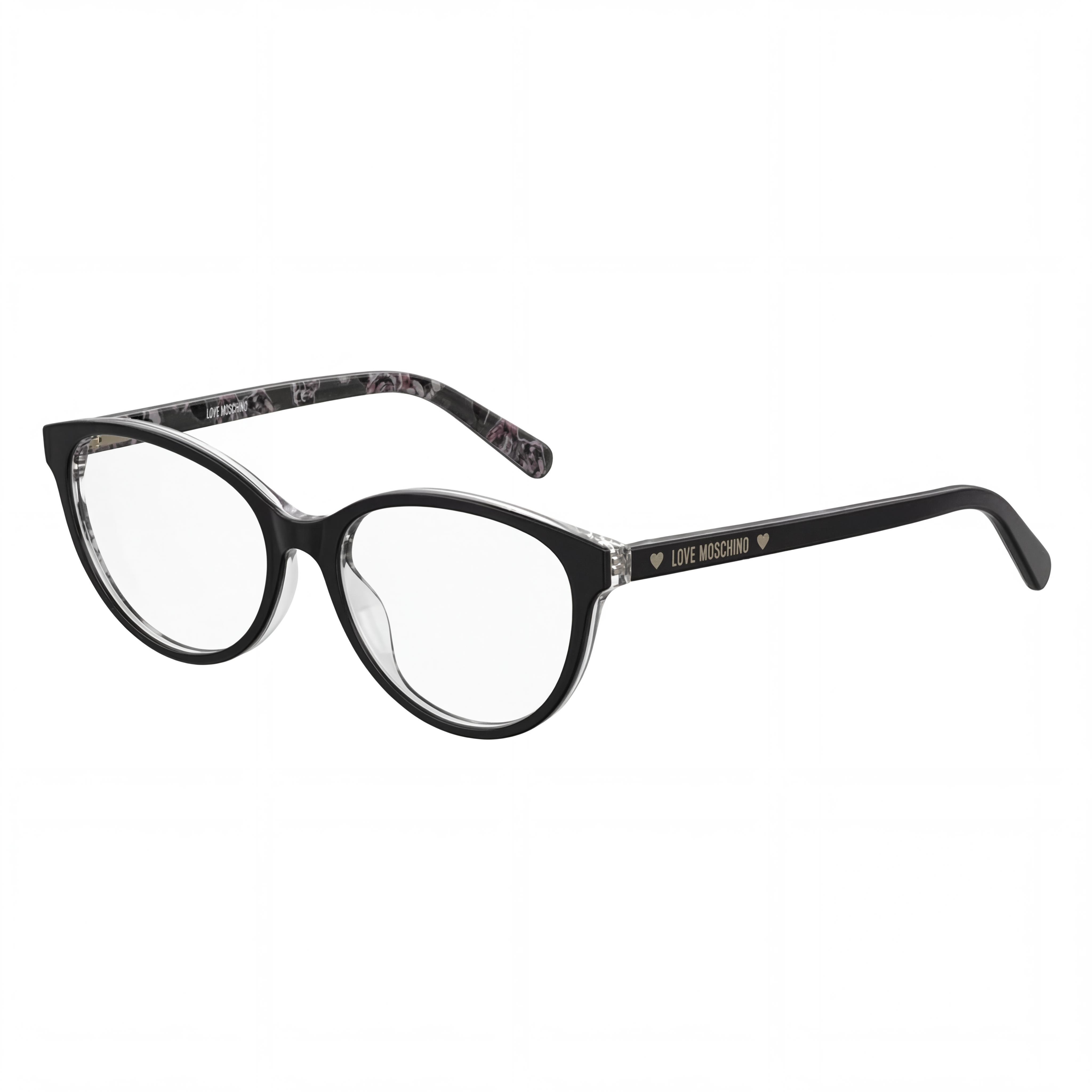 Moschino MOL525 Women's Cat Eye Plum Plastic Eyeglasses Frames 52mm Lens, 17mm Bridge, 145mm Temple, Photo 1