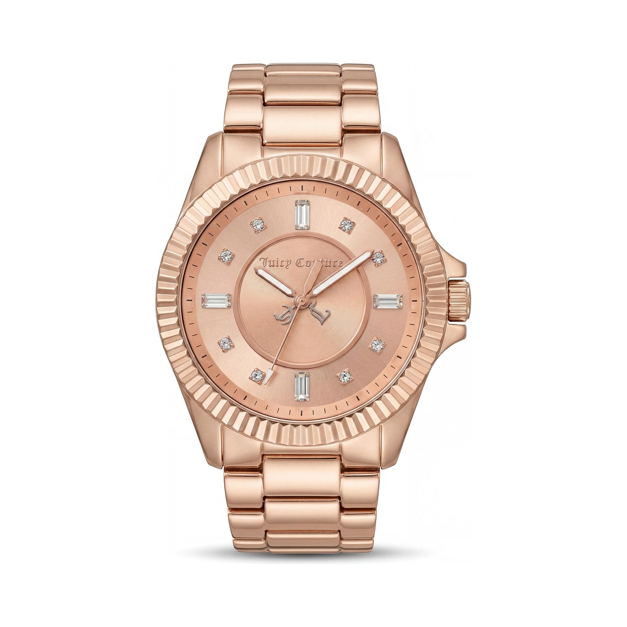 Reloj Juicy Couture Stella para mujer, de acero inoxidable con pulsera en oro rosado, cristales Swarovski, resistente al agua, 41 mm, Photo 1