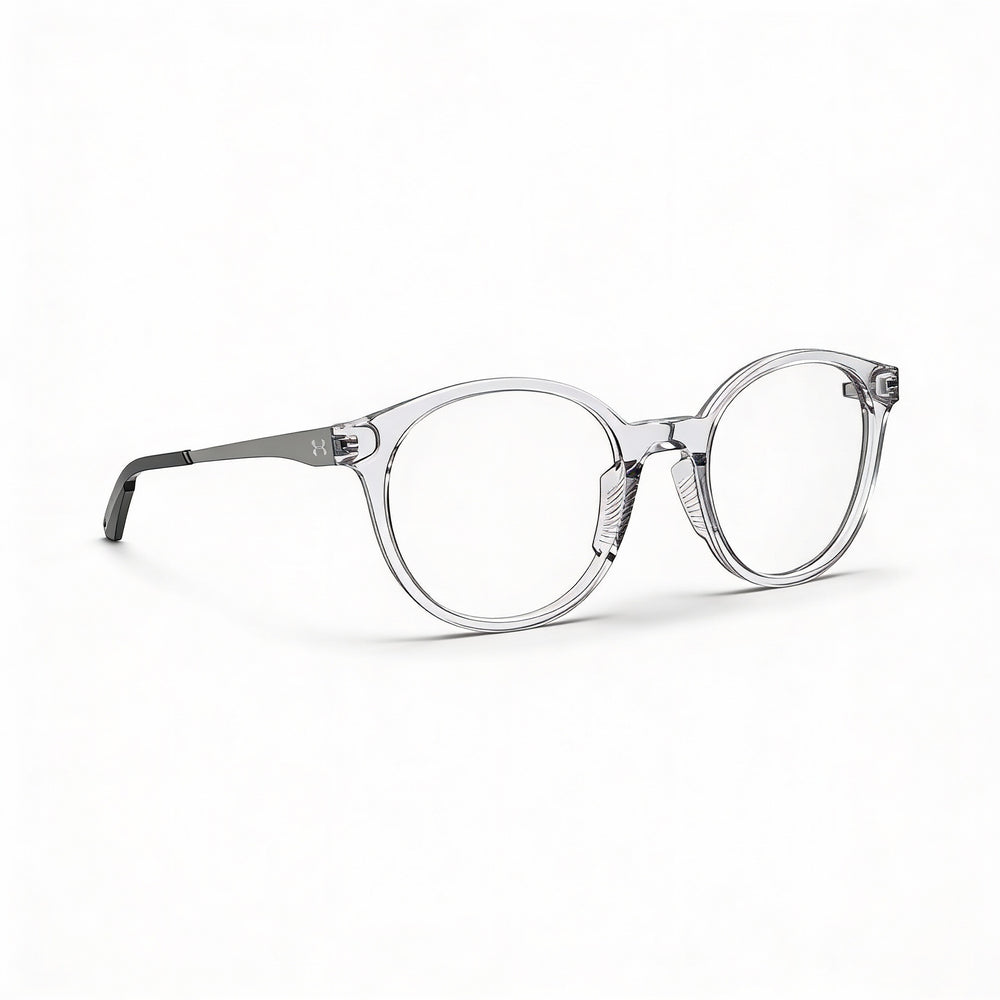 Gafas de sol unisex Under Armour Modern UA 5027 de acetato cristal, redondas, no polarizadas, de policarbonato, de 50 mm