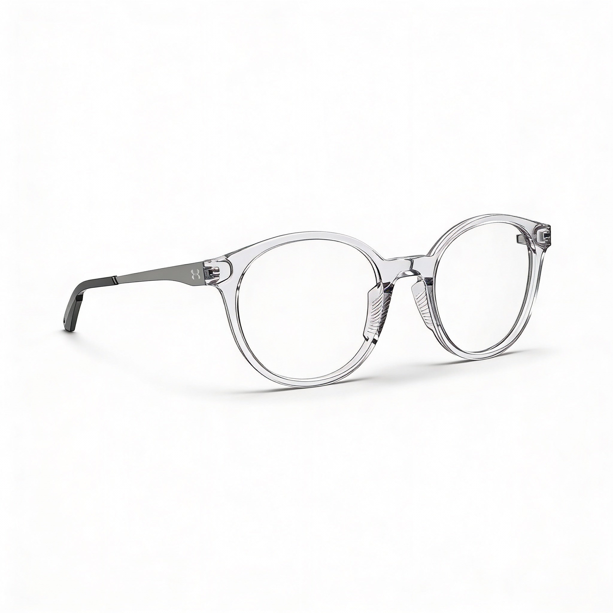 Gafas de sol unisex Under Armour Modern UA 5027 de acetato cristal, redondas, no polarizadas, de policarbonato, de 50 mm, Photo 1