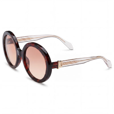 Just Cavalli Casual Women's Sunglasses, Transparent Blue Havana Frame, Smoke Gradient Yellow Lenses, UV Protection, 51mm