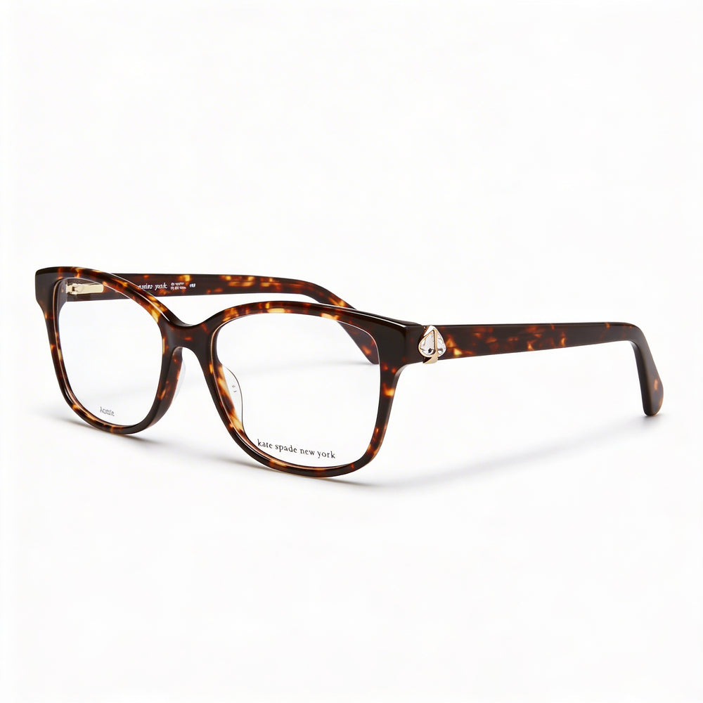 Kate Spade New York Reilly/G - Montura de acetato Havana para mujer (sin gafas, ancho de lente de 53 mm)