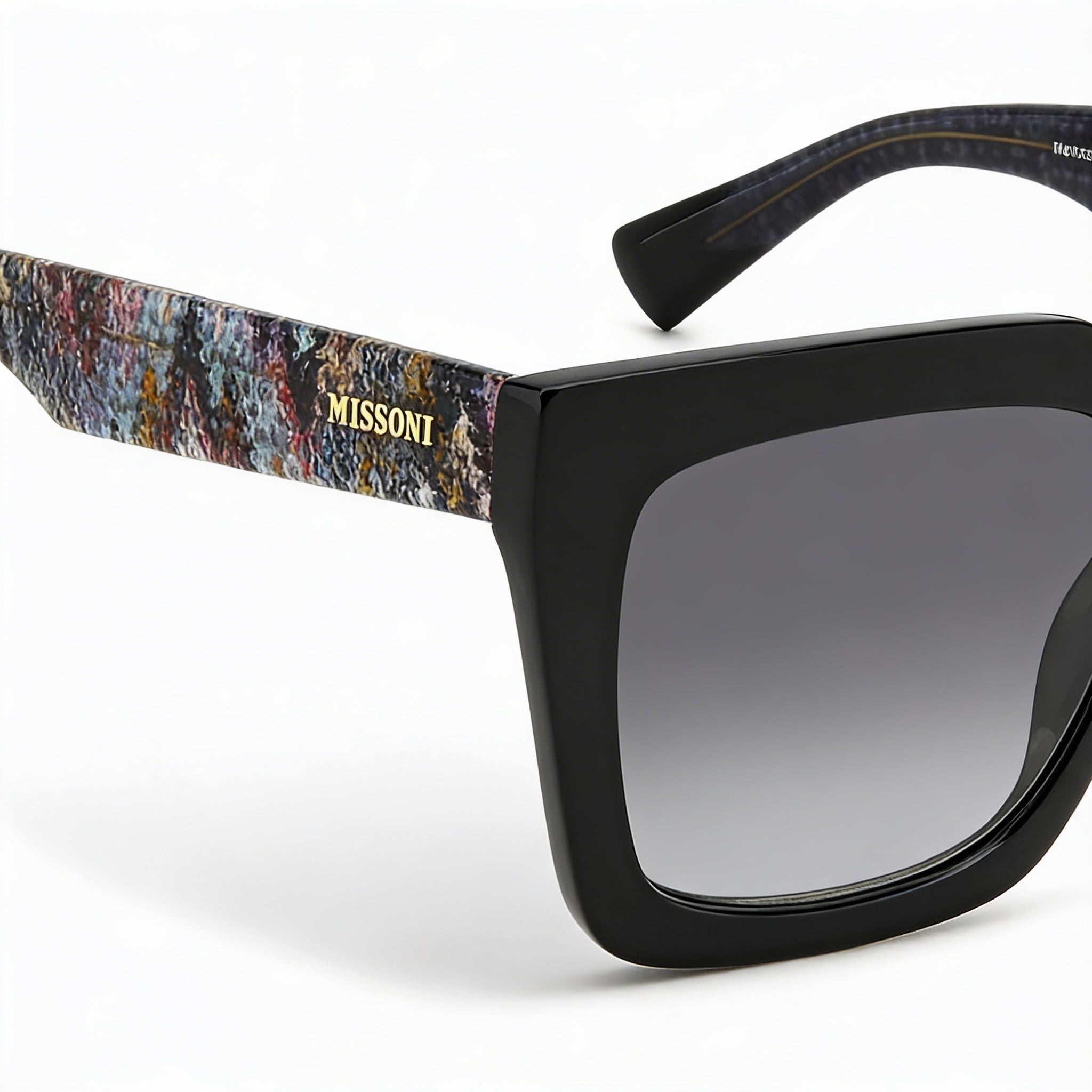 M Missoni Missoni Dna Women's Black Grey Acetate Eyewear Frames with UV Protection, 55mm, Photo 3