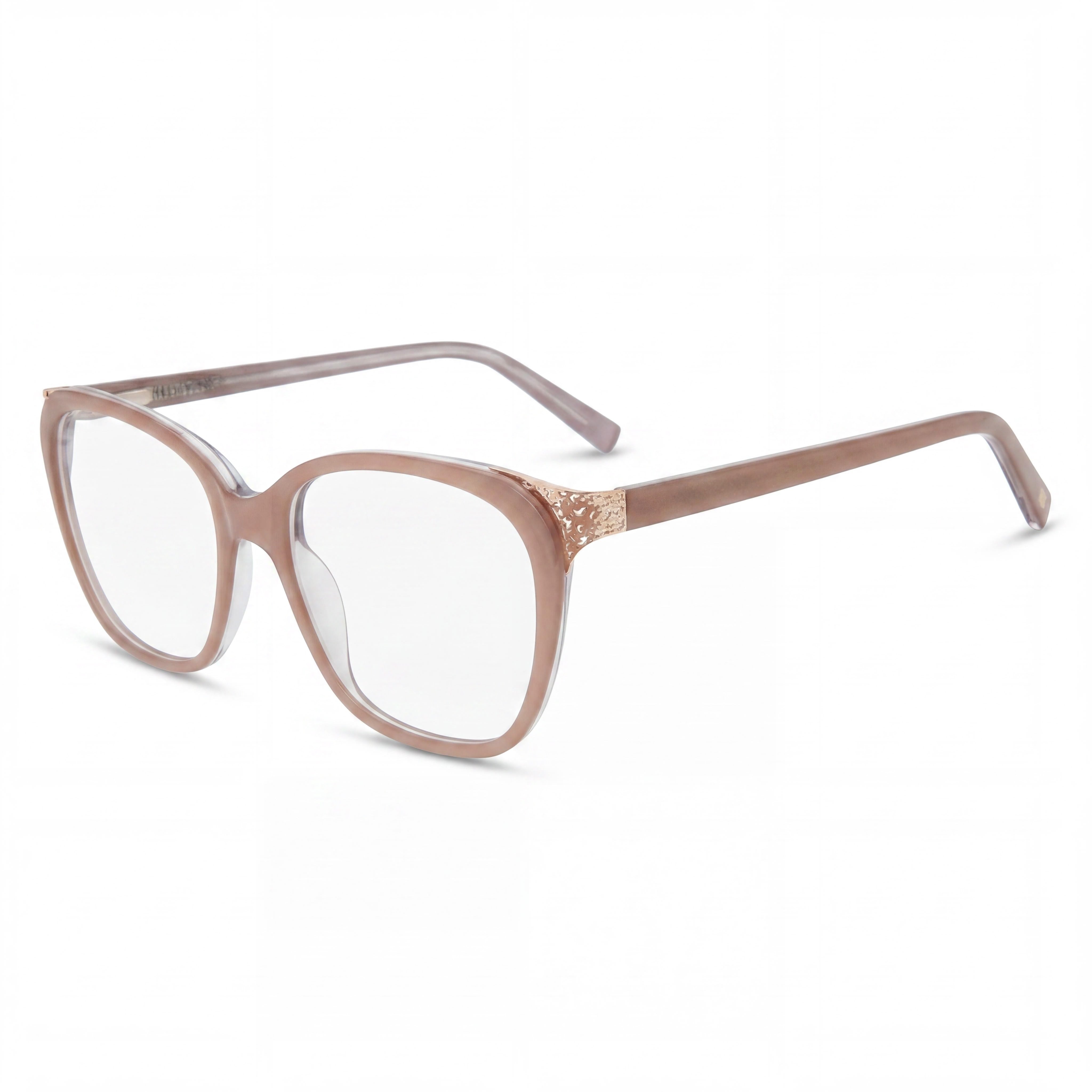 Jones New York Vjon783 Women's Blush Plastic Frame with Polycarbonate Lenses Eyeglasses 52-17-140, Photo 1
