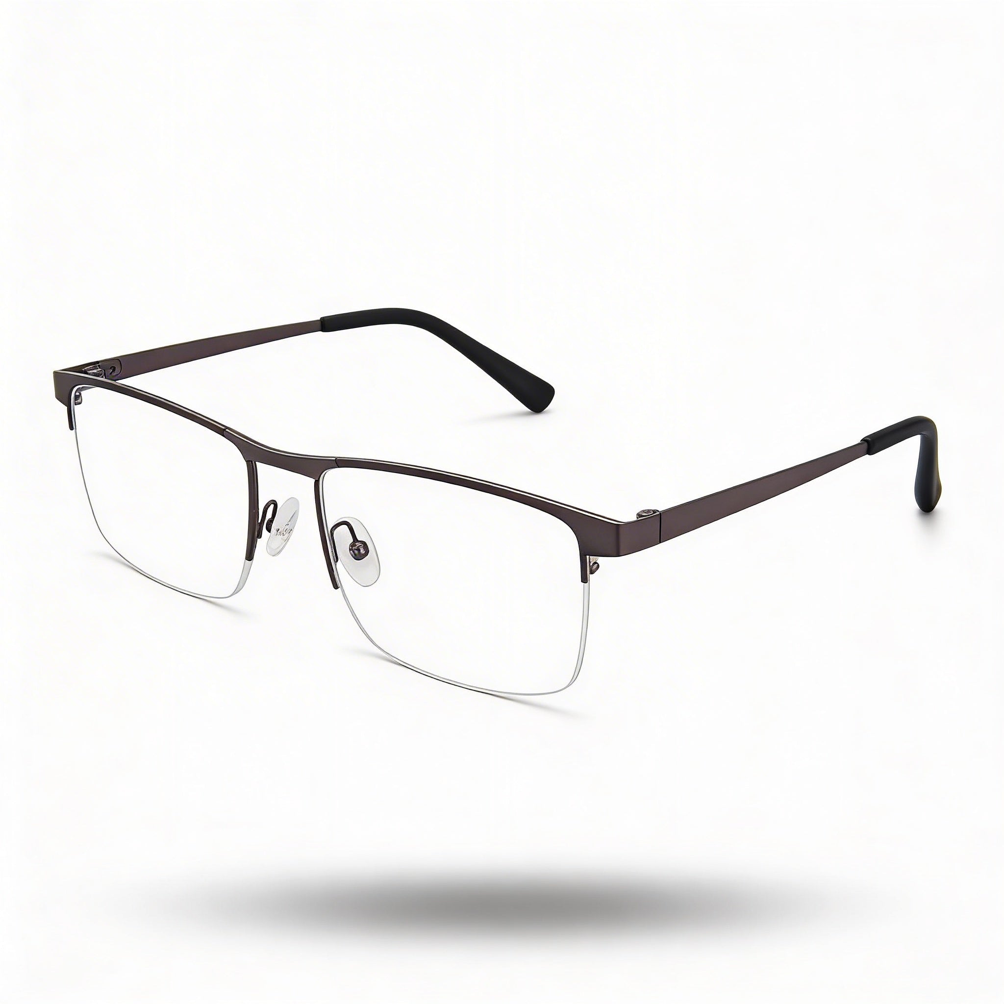 Chesterfield Ch 113xl Gafas ópticas de hombre con armazón de metal gris y lente de policarbonato, ancho de lente de 57 mm, Photo 1
