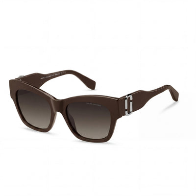 Gafas de sol para mujer Marc Jacobs Marc 762/S, montura de acetato marrón con lentes marrones, 54 mm ancho de lente, 140 mm ancho de puente, 19 mm largo de patilla